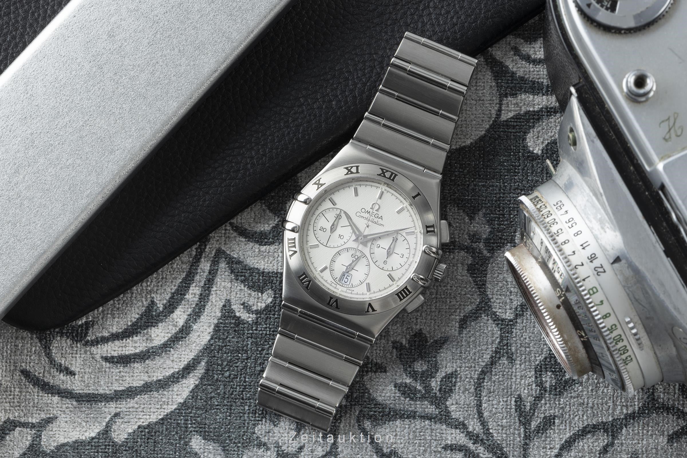 Omega Constellation chronograph steel quartz men's watch 1542.30.00, 386.1201 LP: 2470EUR  [2200798] - Image 3