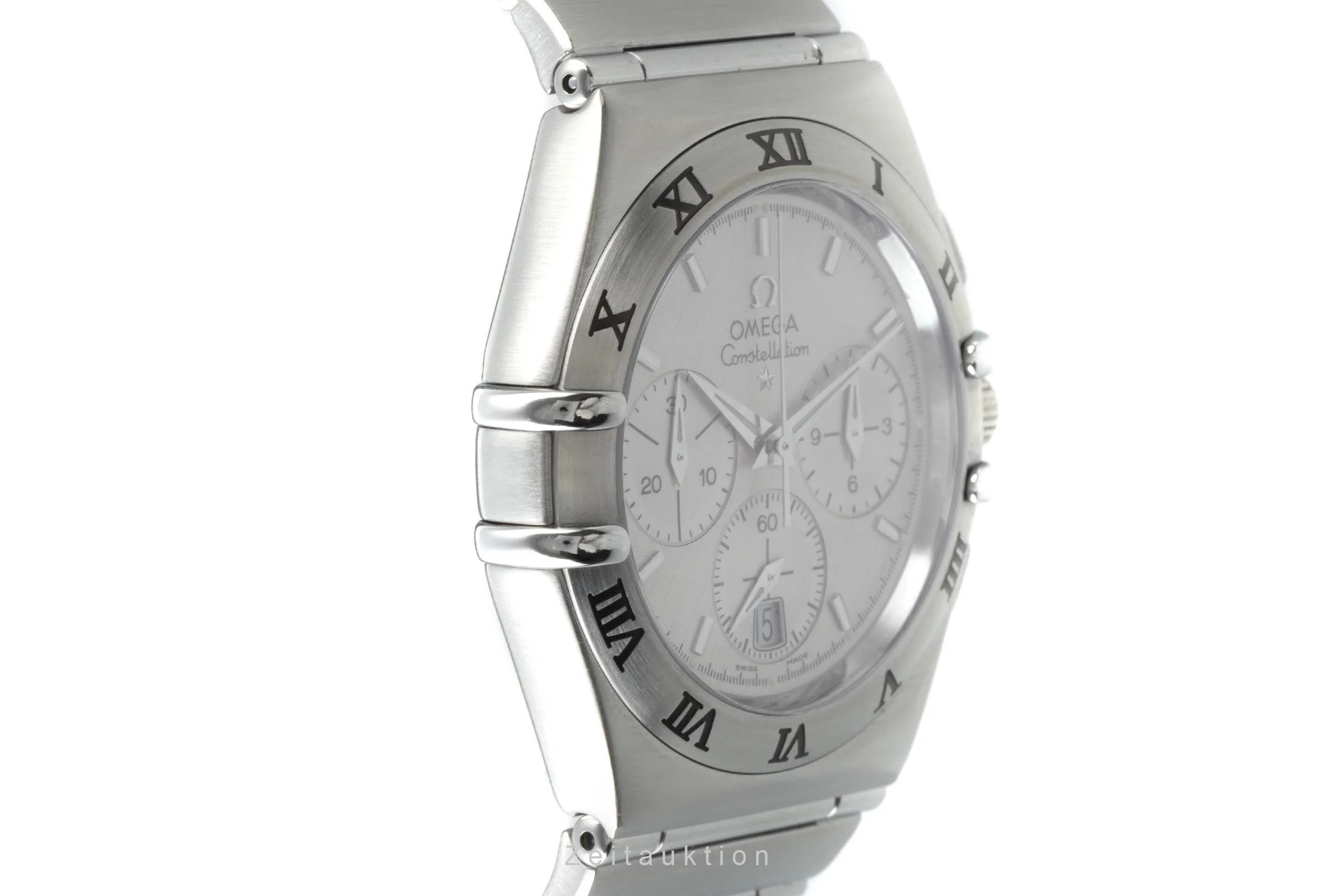 Omega Constellation chronograph steel quartz men's watch 1542.30.00, 386.1201 LP: 2470EUR  [2200798] - Image 7