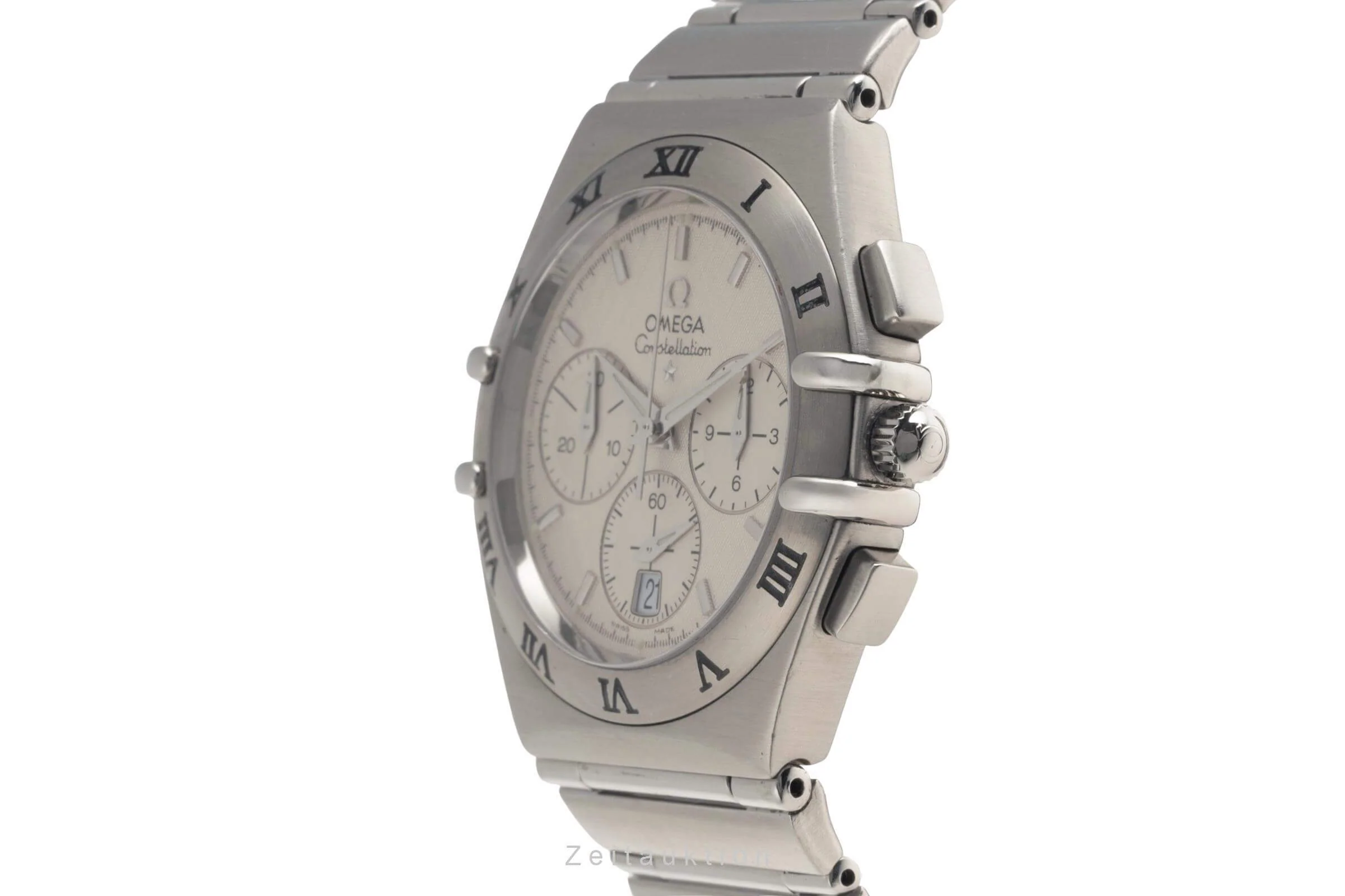 Omega Constellation chronograph steel quartz men's watch 1542.30.00   386.1201  [2406524] - Image 6