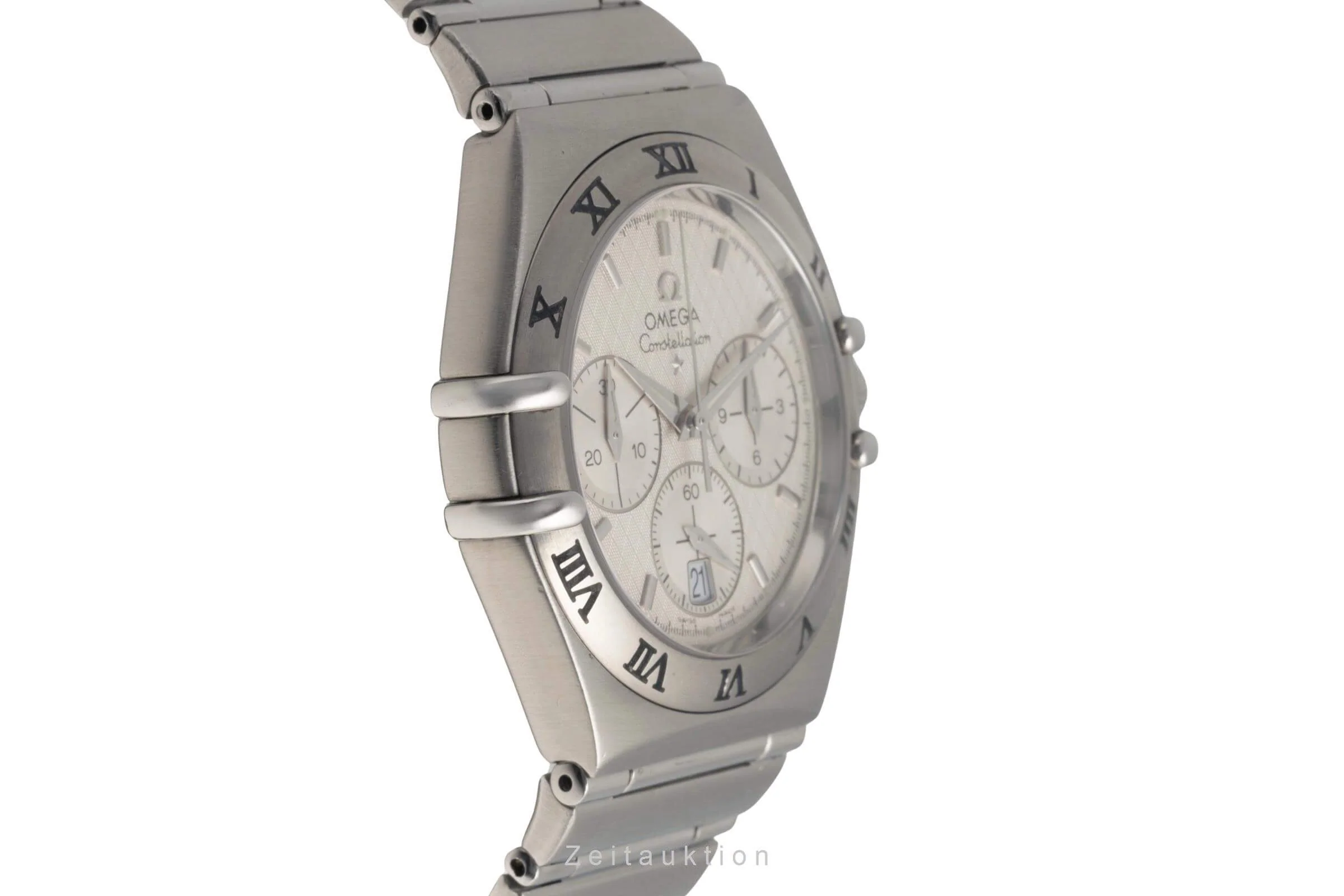 Omega Constellation chronograph steel quartz men's watch 1542.30.00   386.1201  [2406524] - Image 7