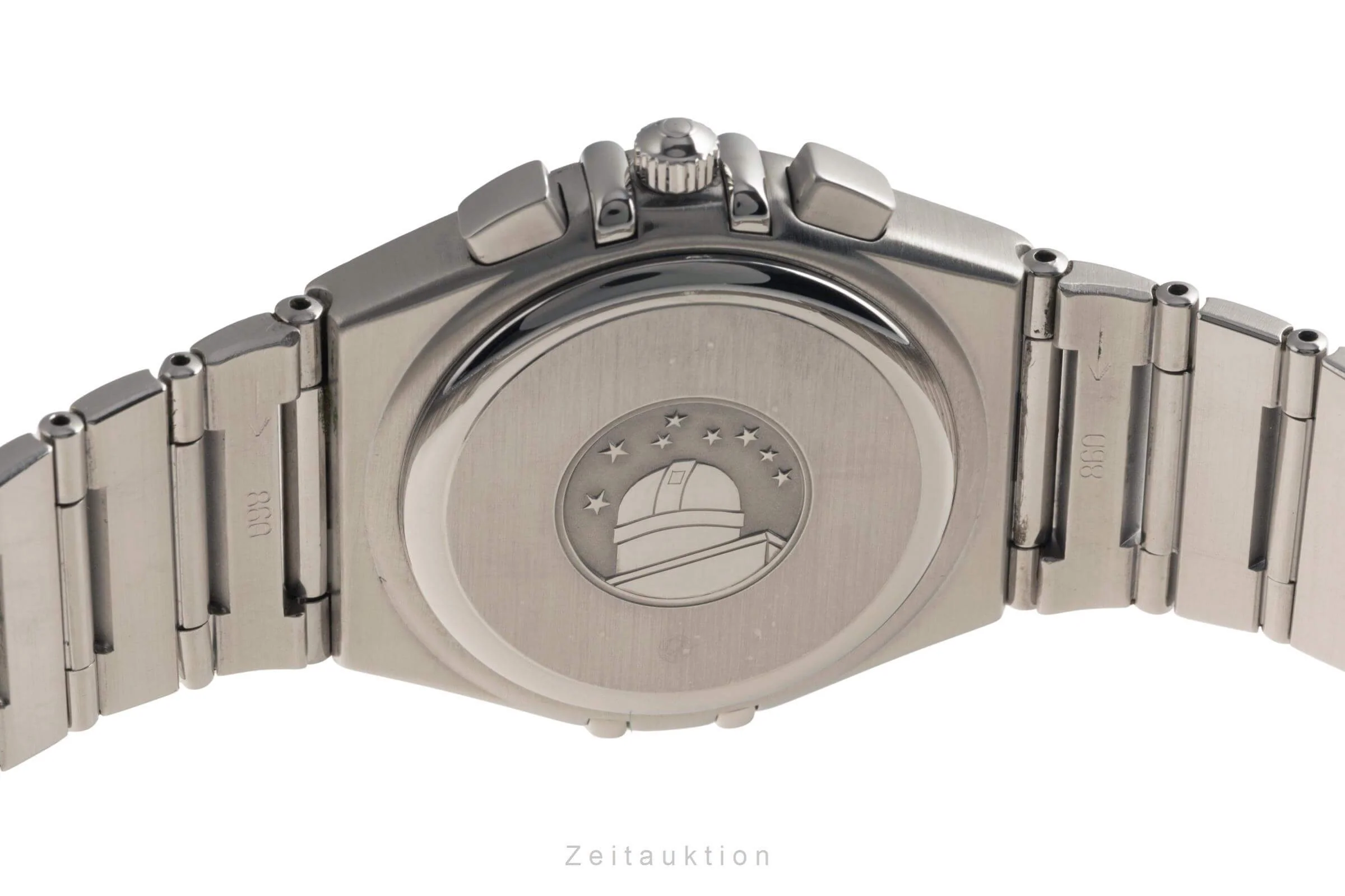 Omega Constellation chronograph steel quartz men's watch 1542.30.00   386.1201  [2406524] - Image 9