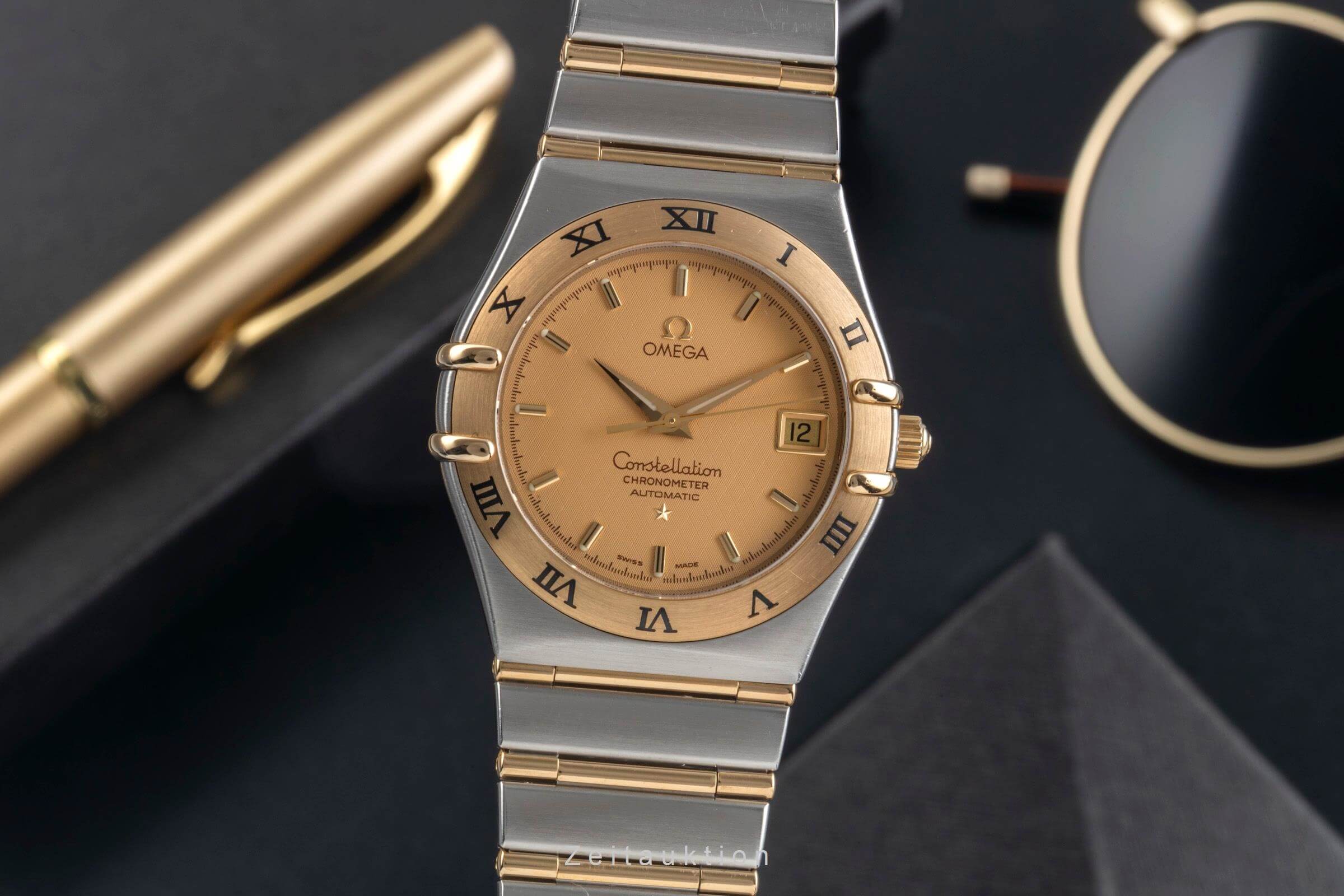 Omega Constellation steel / gold automatic men's watch 1202.10.00  [2500975] - Image 2