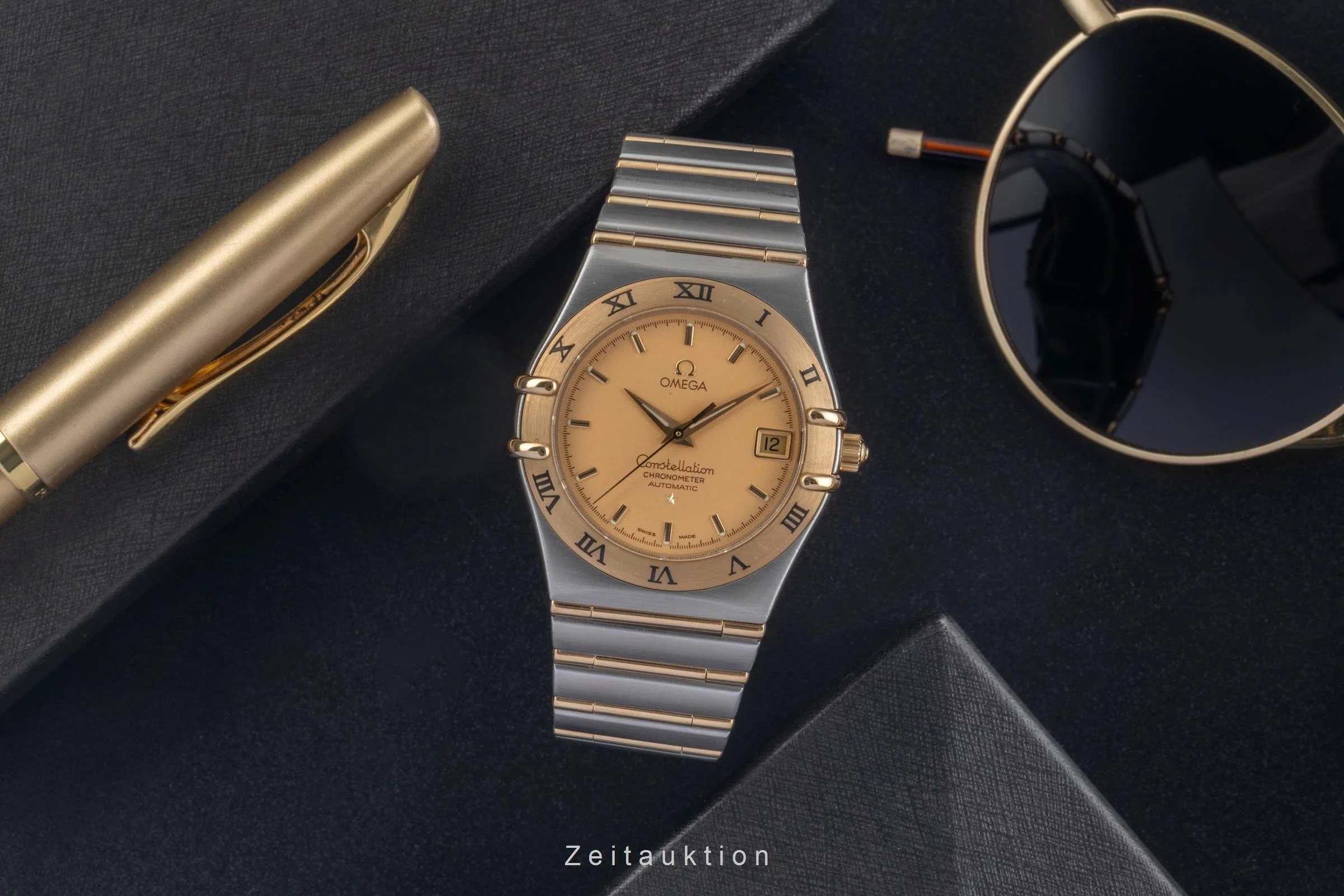 Omega Constellation steel / gold automatic men's watch 1202.10.00  [2500975] - Image 4