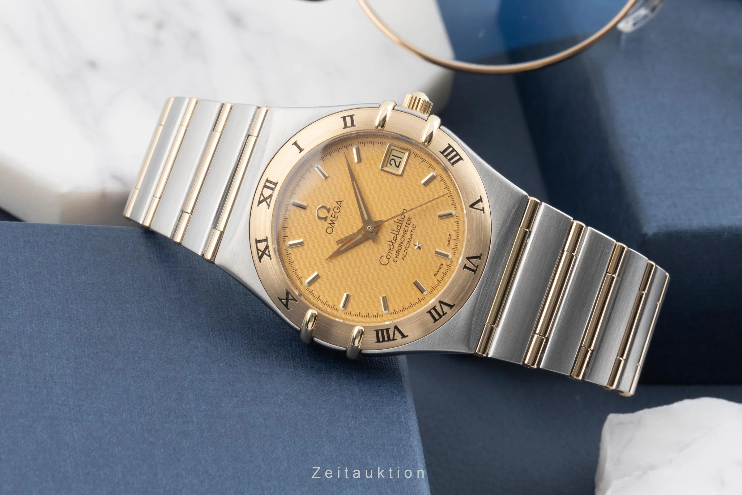 Omega Constellation steel / gold automatic men's watch 1202.10.00  [2504785] - Image 3