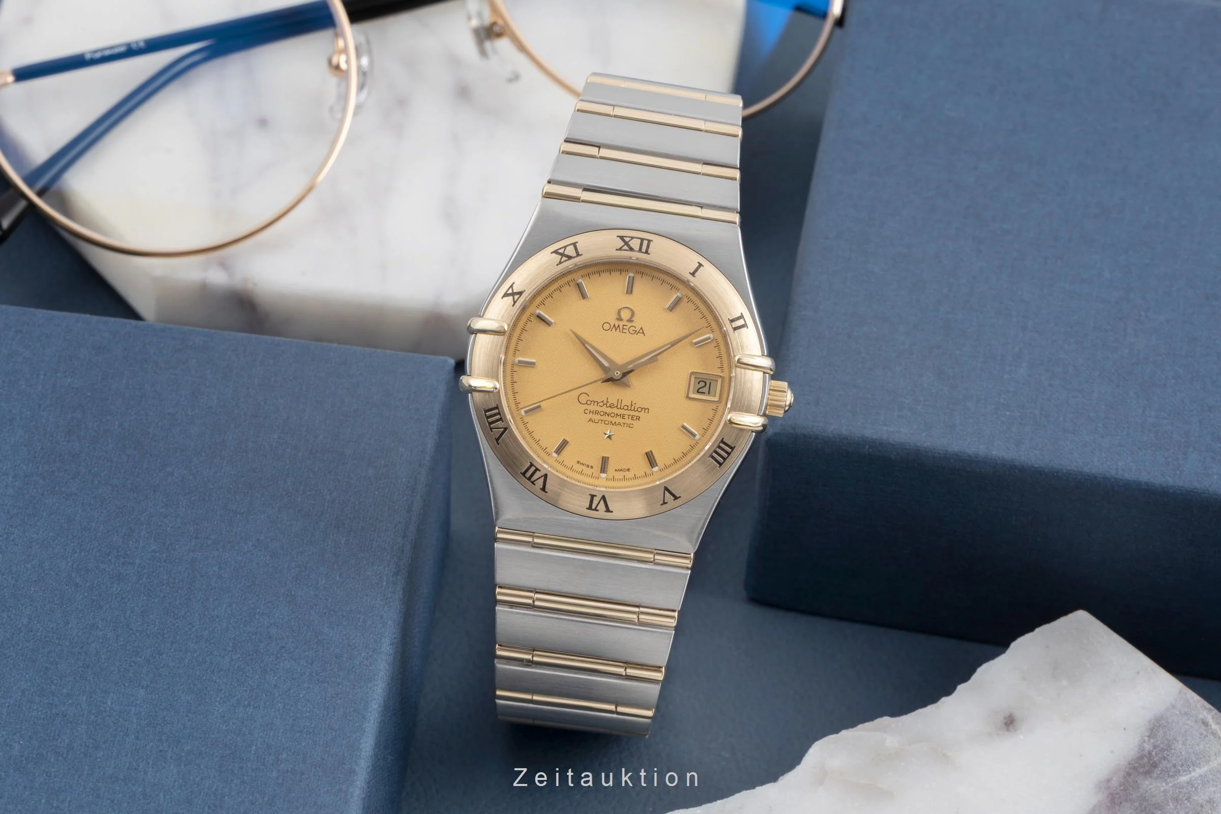 Omega Constellation steel / gold automatic men's watch 1202.10.00  [2504785] - Image 4