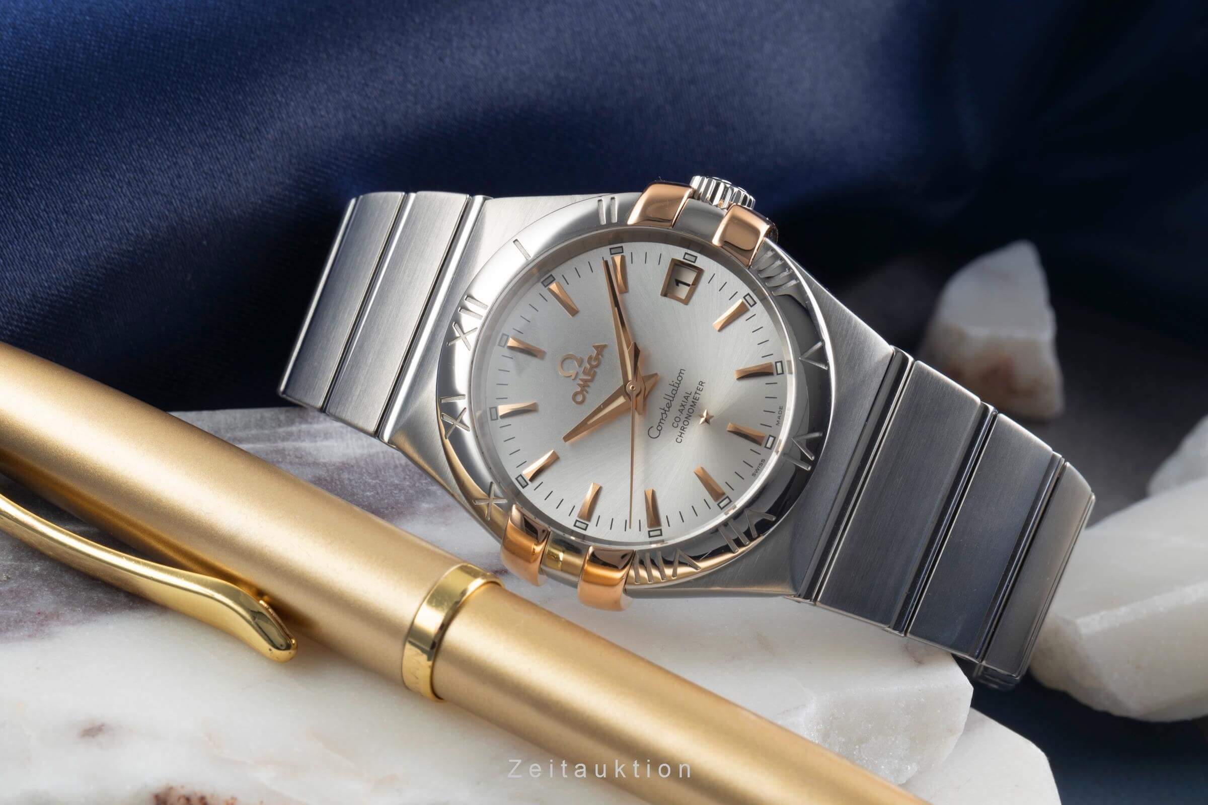 Omega Constellation steel / gold automatic men's watch 123.20.35.20.02.003  [2500439] - Image 3