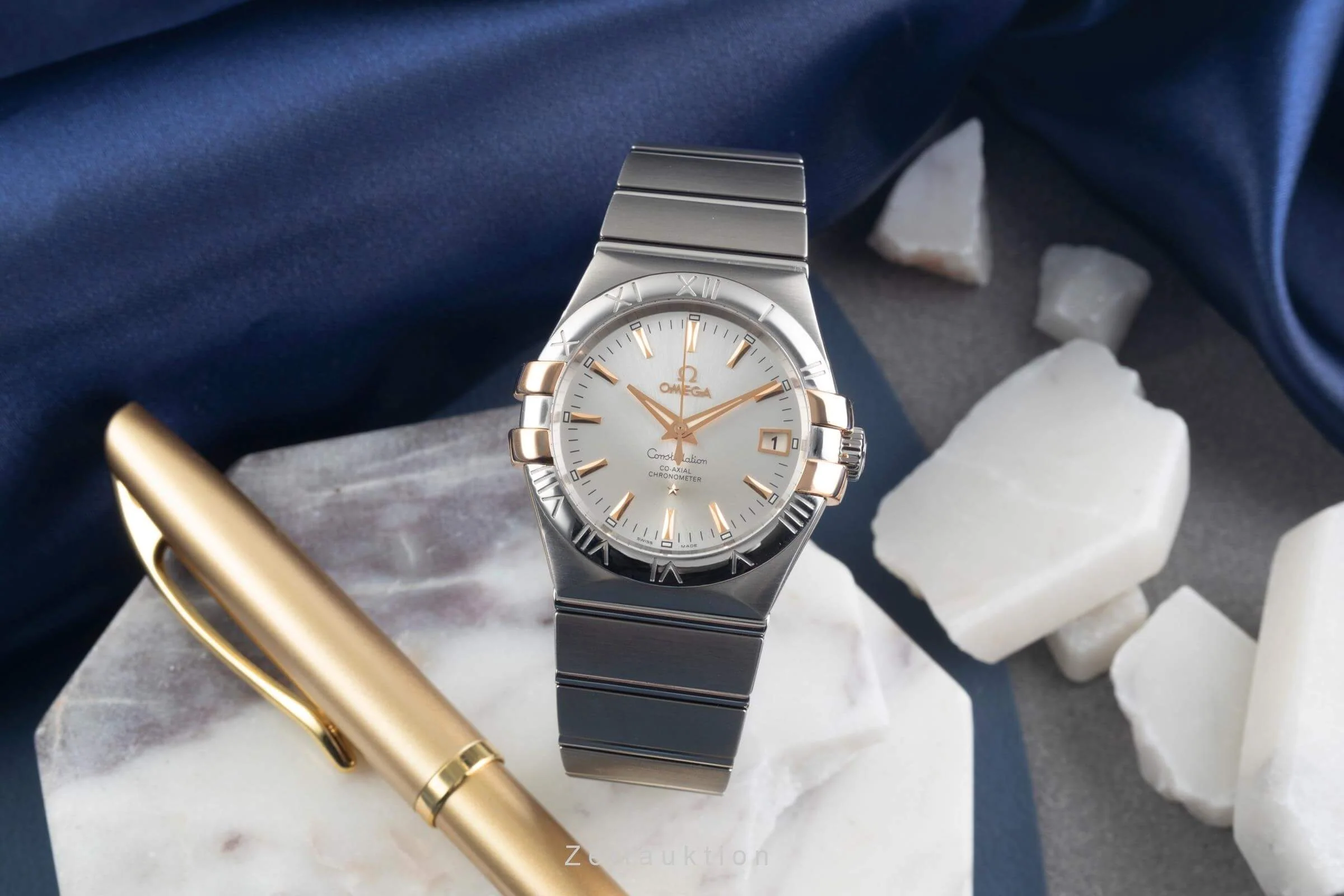 Omega Constellation steel / gold automatic men's watch 123.20.35.20.02.003  [2500439] - Image 4
