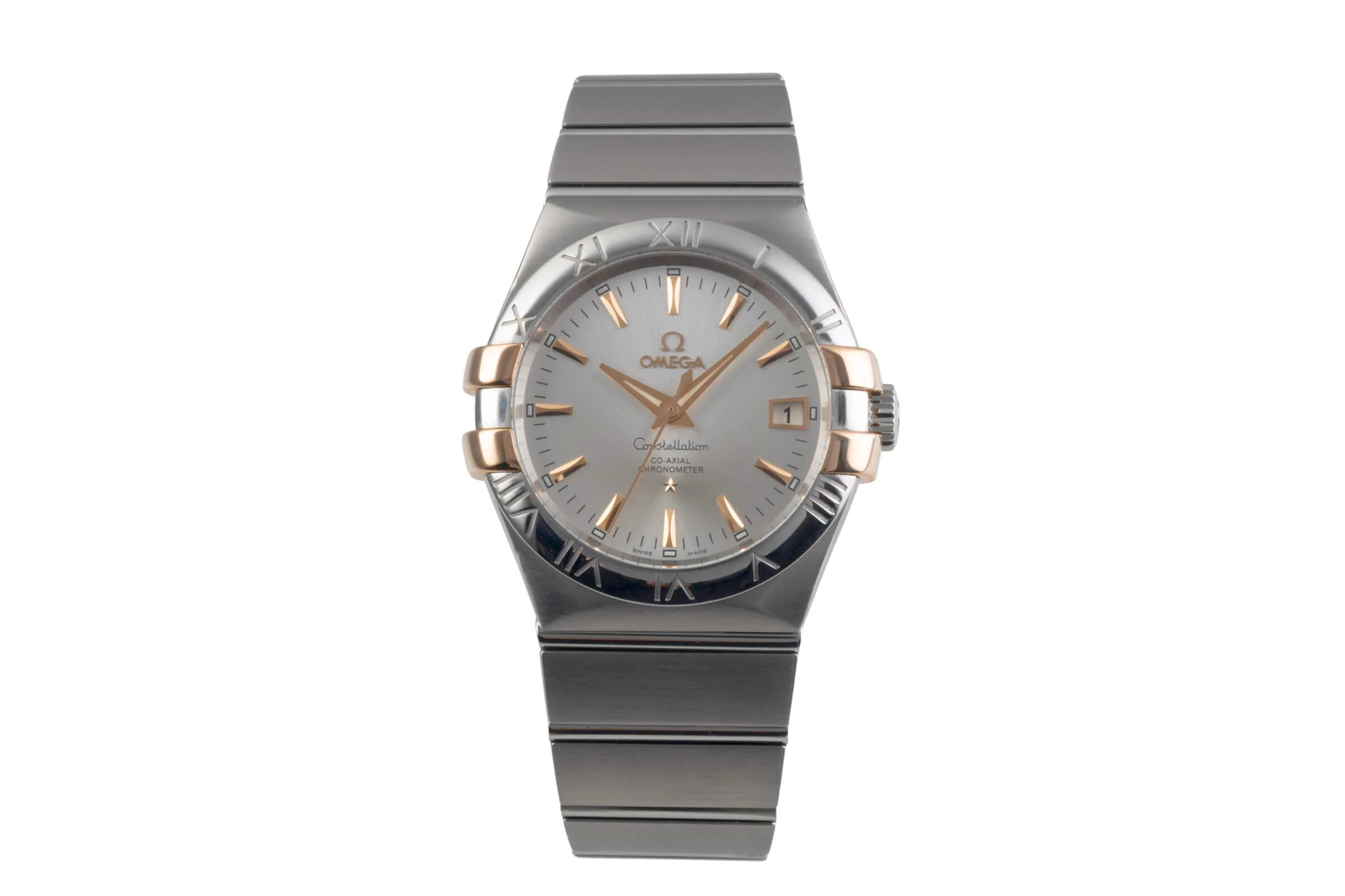 Omega Constellation steel / gold automatic men's watch 123.20.35.20.02.003  [2500439] - Image 5