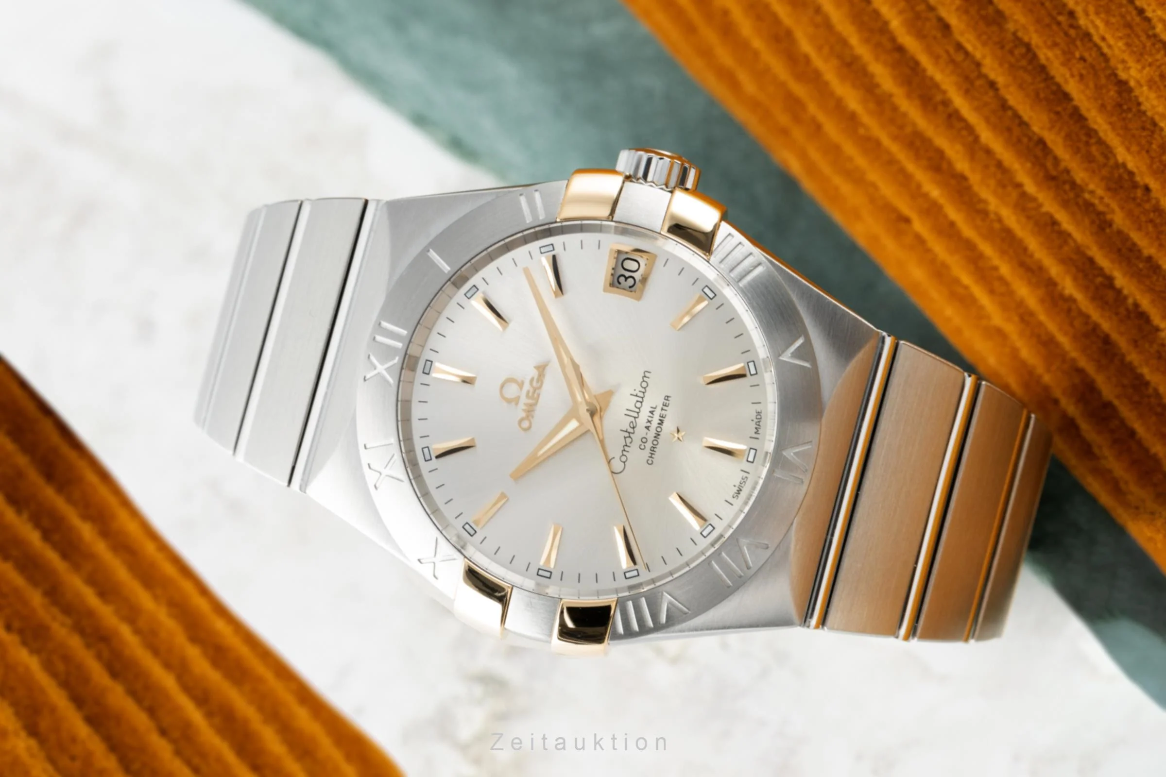 Omega Constellation steel / gold automatic men's watch 123.20.38.21.02.005 LP: 6600EUR  [2203049] - Image 2