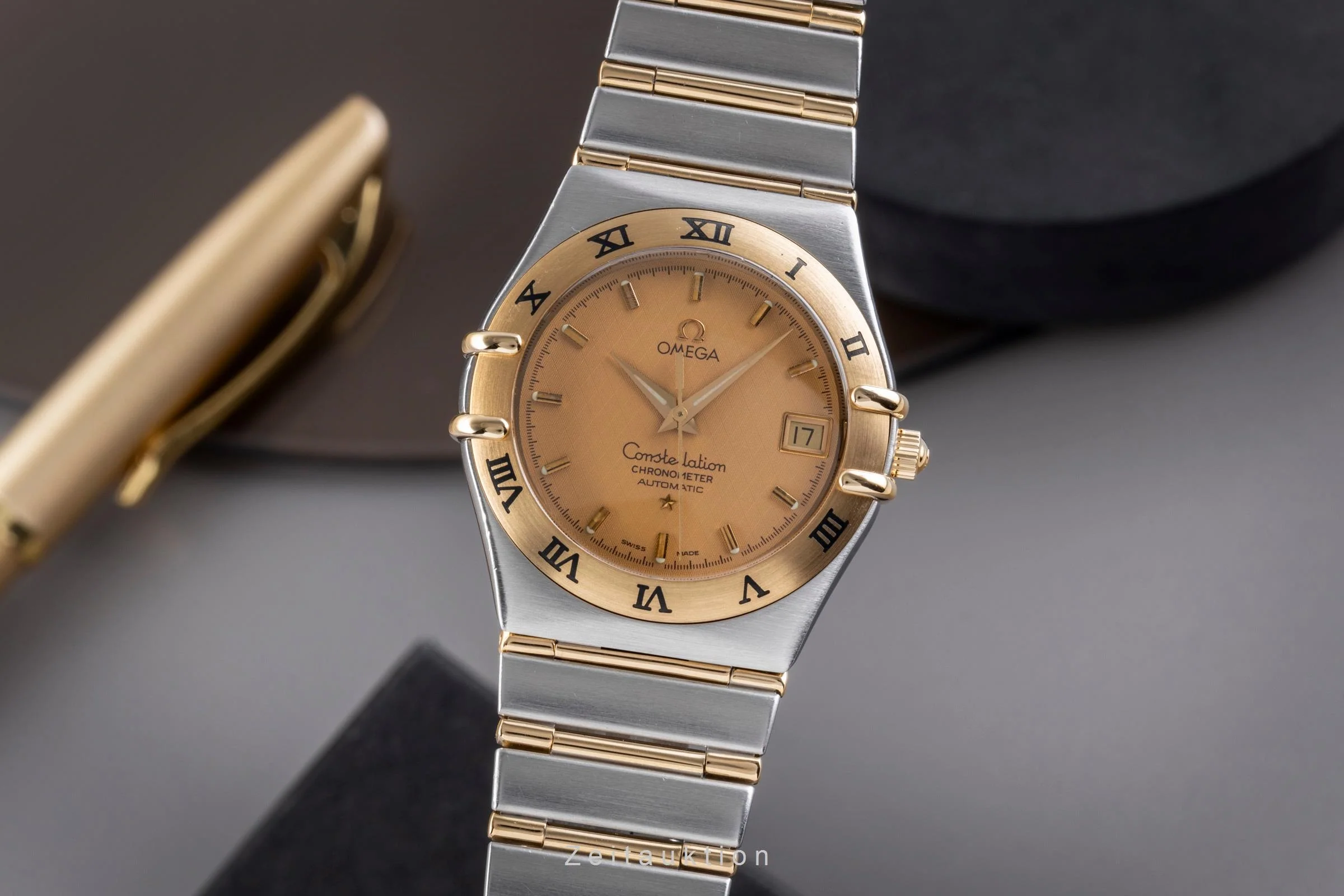 Omega Constellation steel / gold automatic men's watch 1302.10.00  368.1201  [2505239] - Image 2