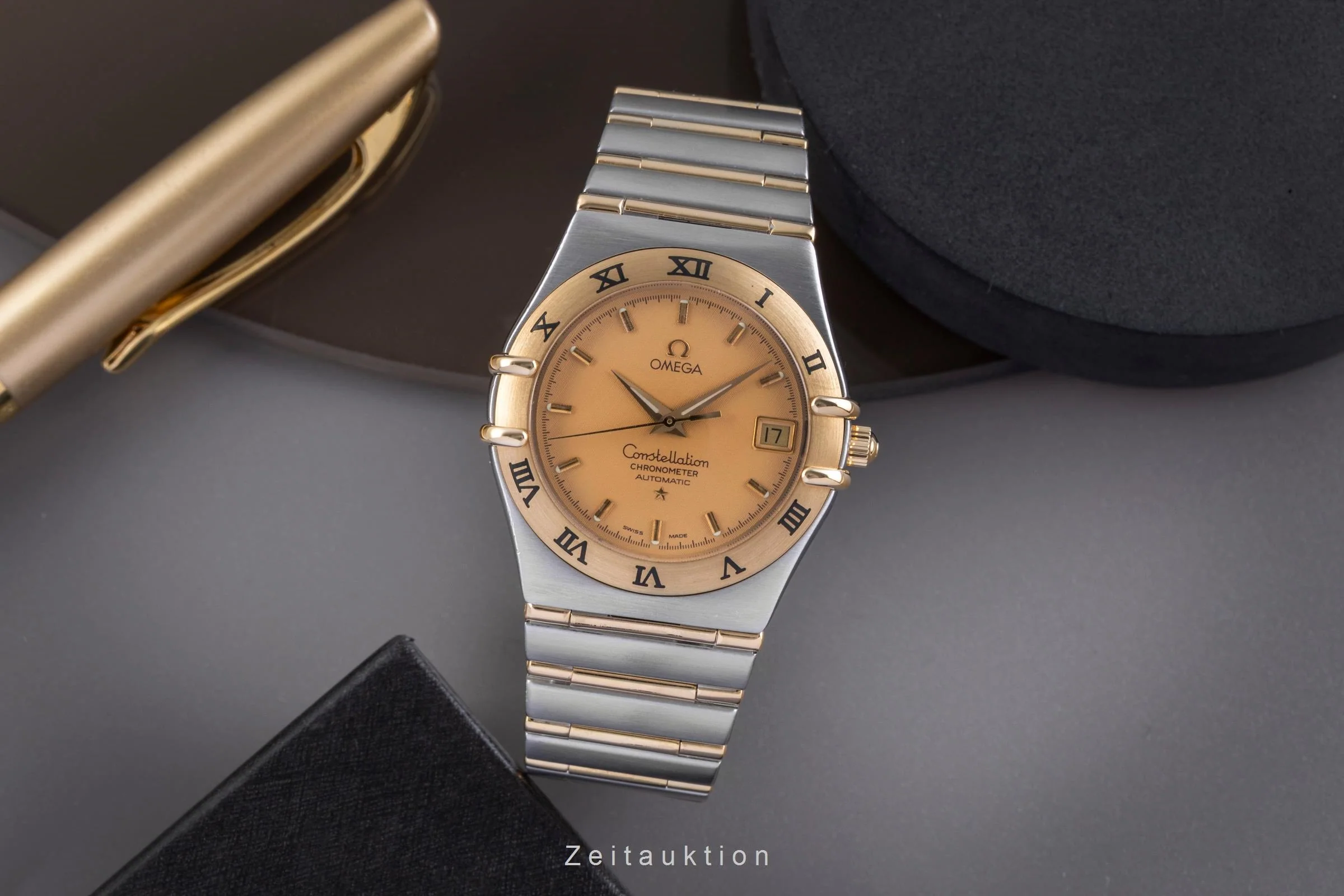 Omega Constellation steel / gold automatic men's watch 1302.10.00  368.1201  [2505239] - Image 4