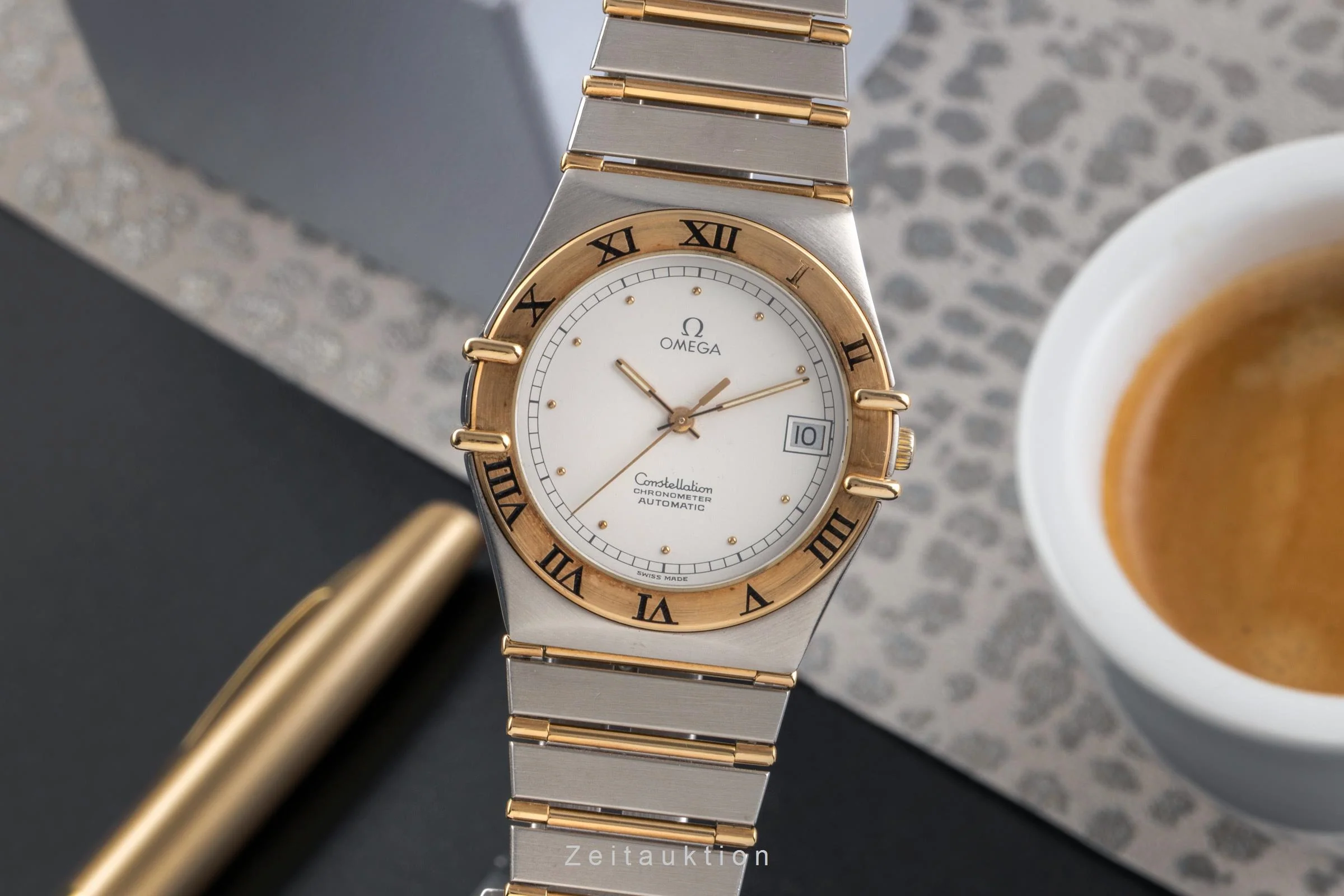 Omega Constellation steel / gold automatic men's watch 368.1075  [2502436] - Image 2