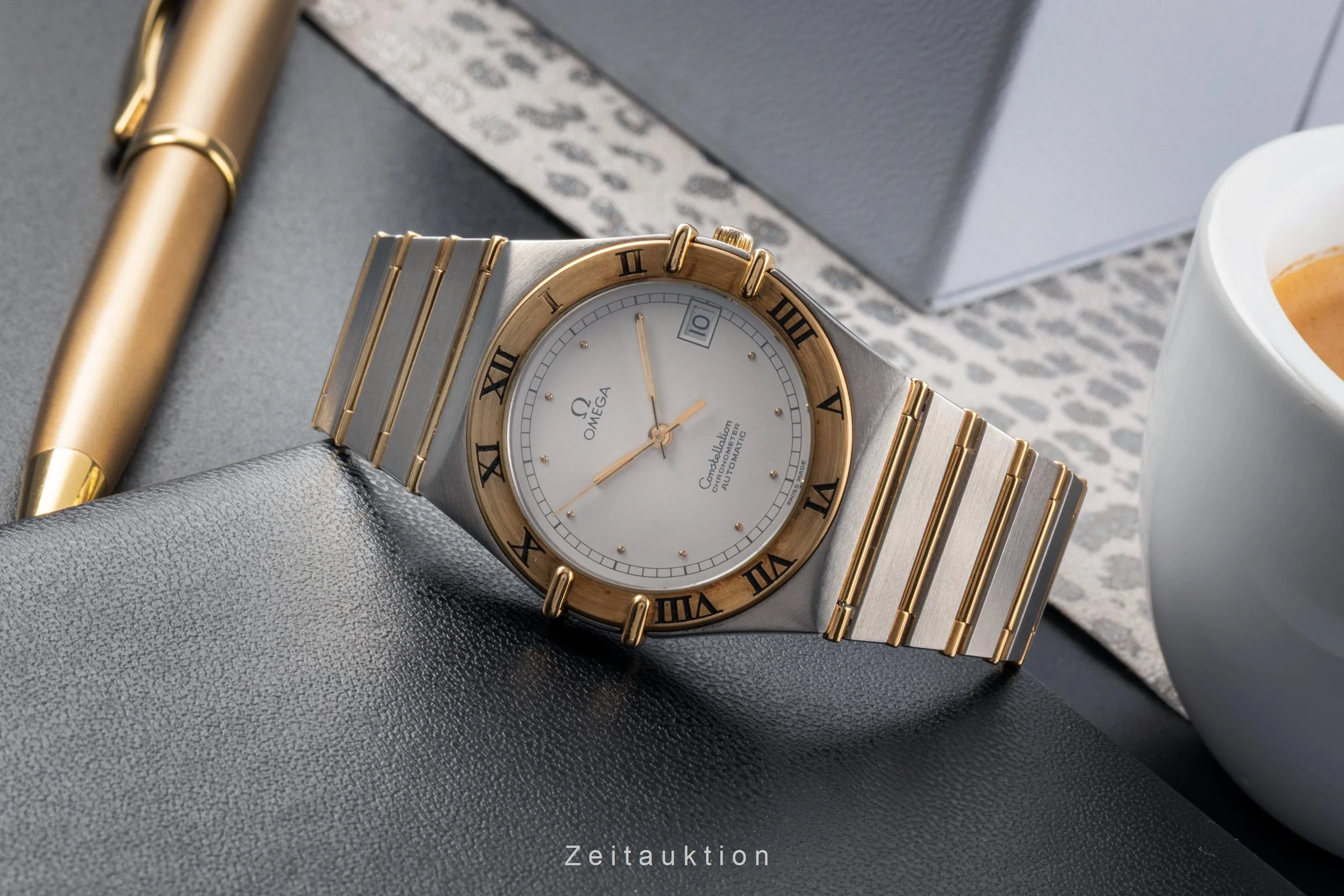 Omega Constellation steel / gold automatic men's watch 368.1075  [2502436] - Image 3