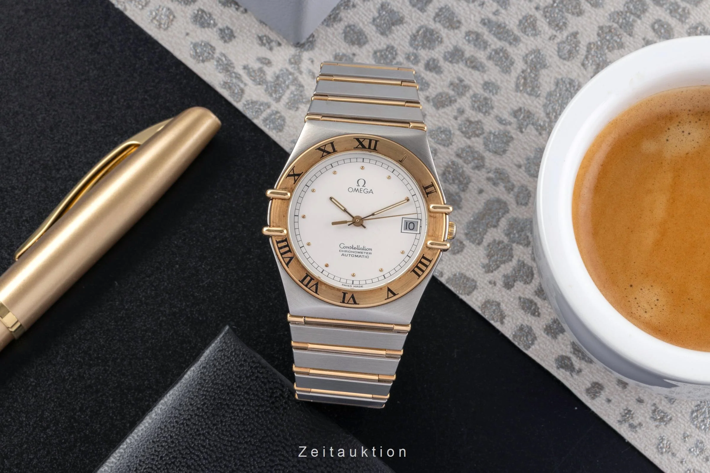 Omega Constellation steel / gold automatic men's watch 368.1075  [2502436] - Image 4