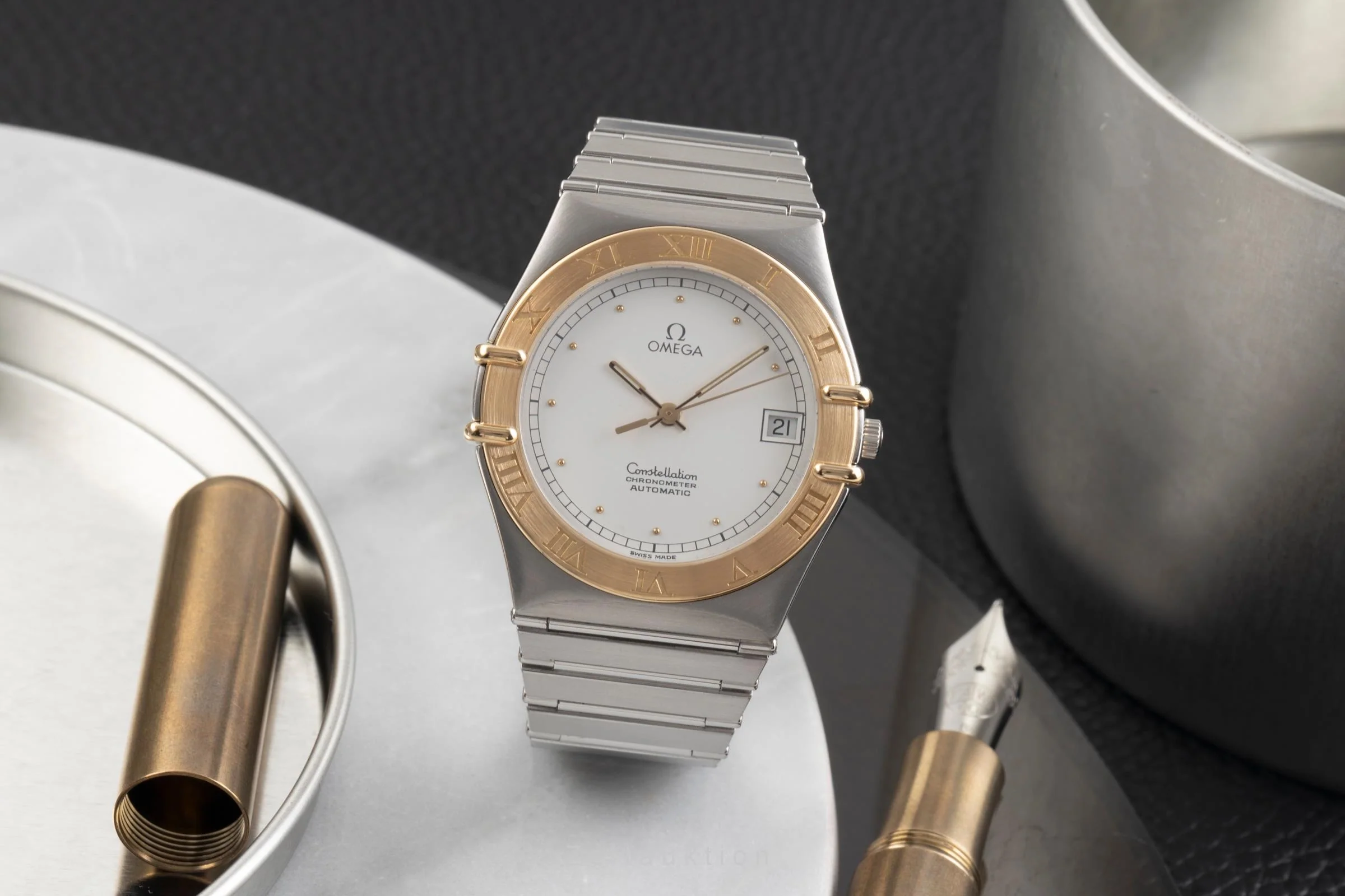 Omega Constellation steel / gold automatic men's watch 368.1075  [2503559] - Image 4