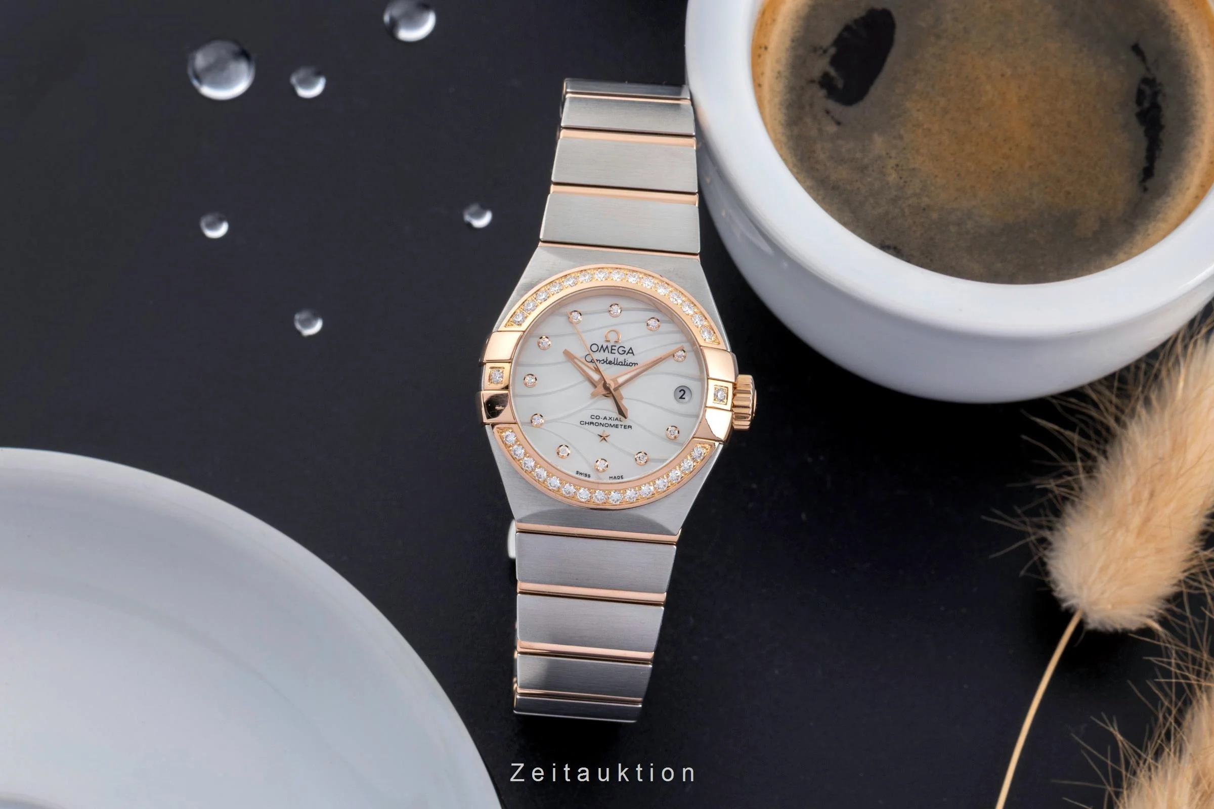 Omega Constellation steel / gold automatic women's watch 123.25.27.20.55.004  [2502219] - Image 4