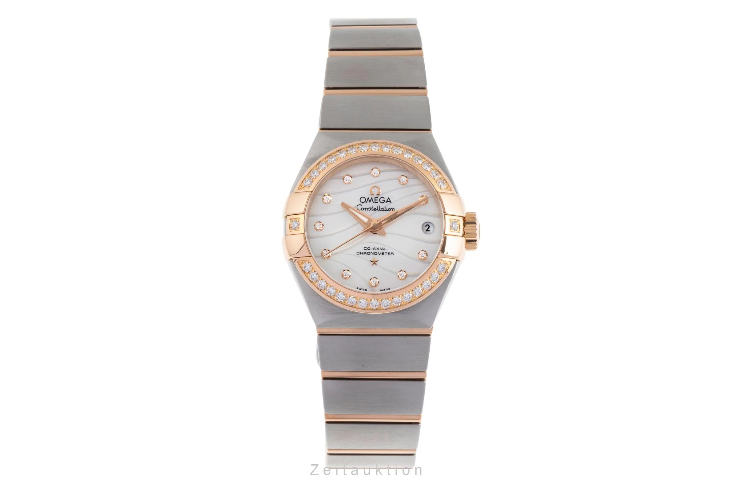 Omega Constellation steel / gold automatic women's watch 123.25.27.20.55.004  [2502219] - Image 5