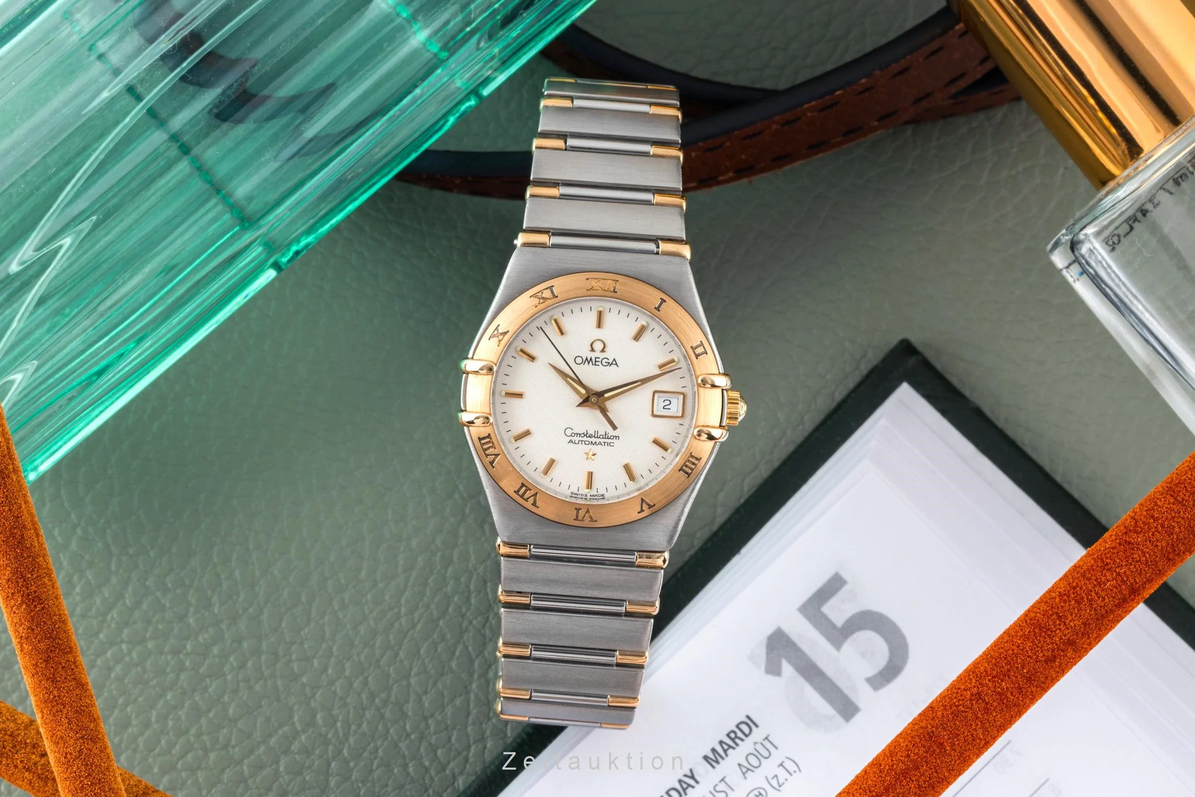 Omega Constellation steel / gold automatic women's watch 1392.30.00, 766.1201  [2400251] - Image 3