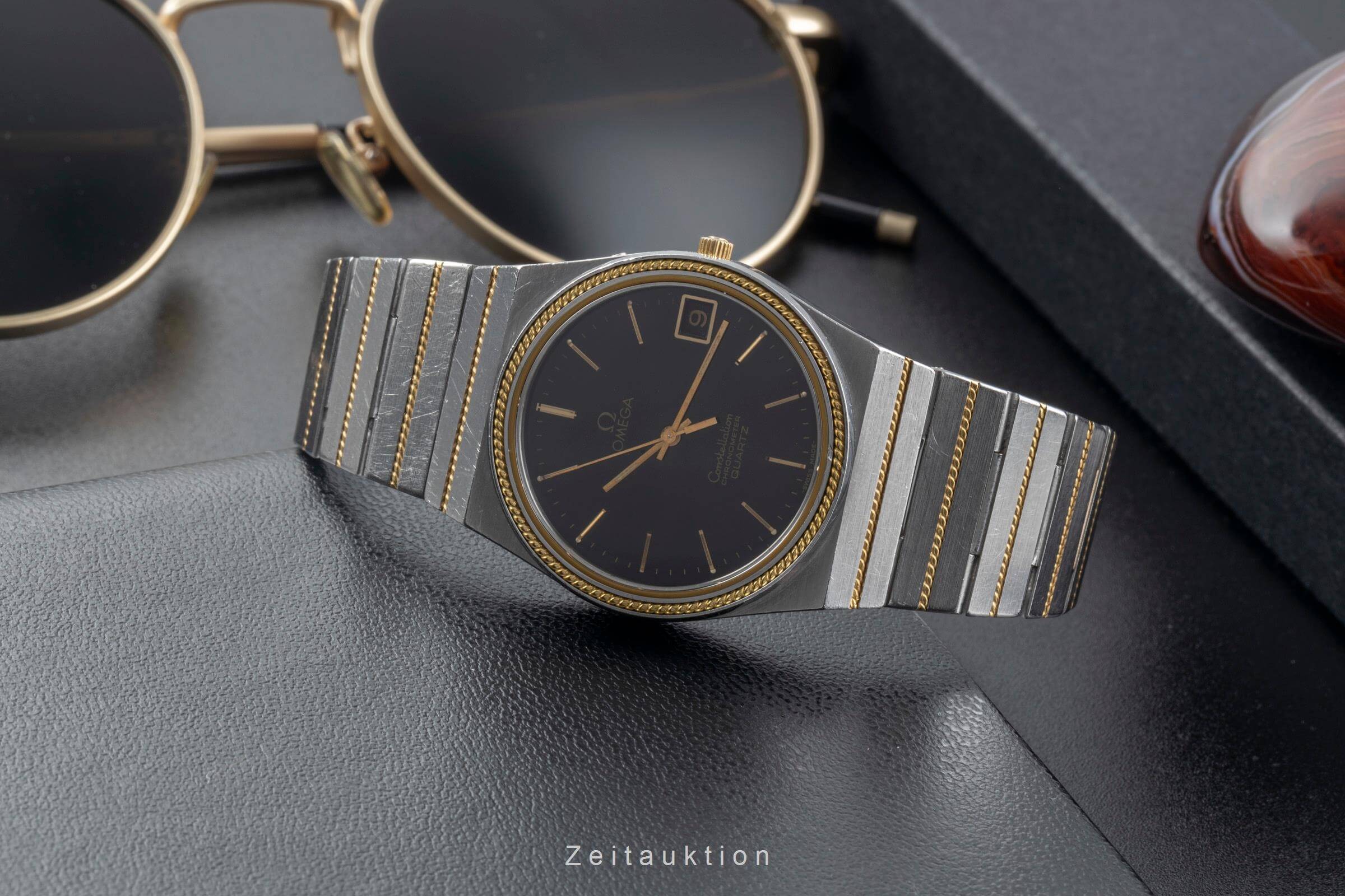 Omega Constellation steel / gold quartz men's watch 198.0129   398.0858 Vintage  [2405553] - Image 2