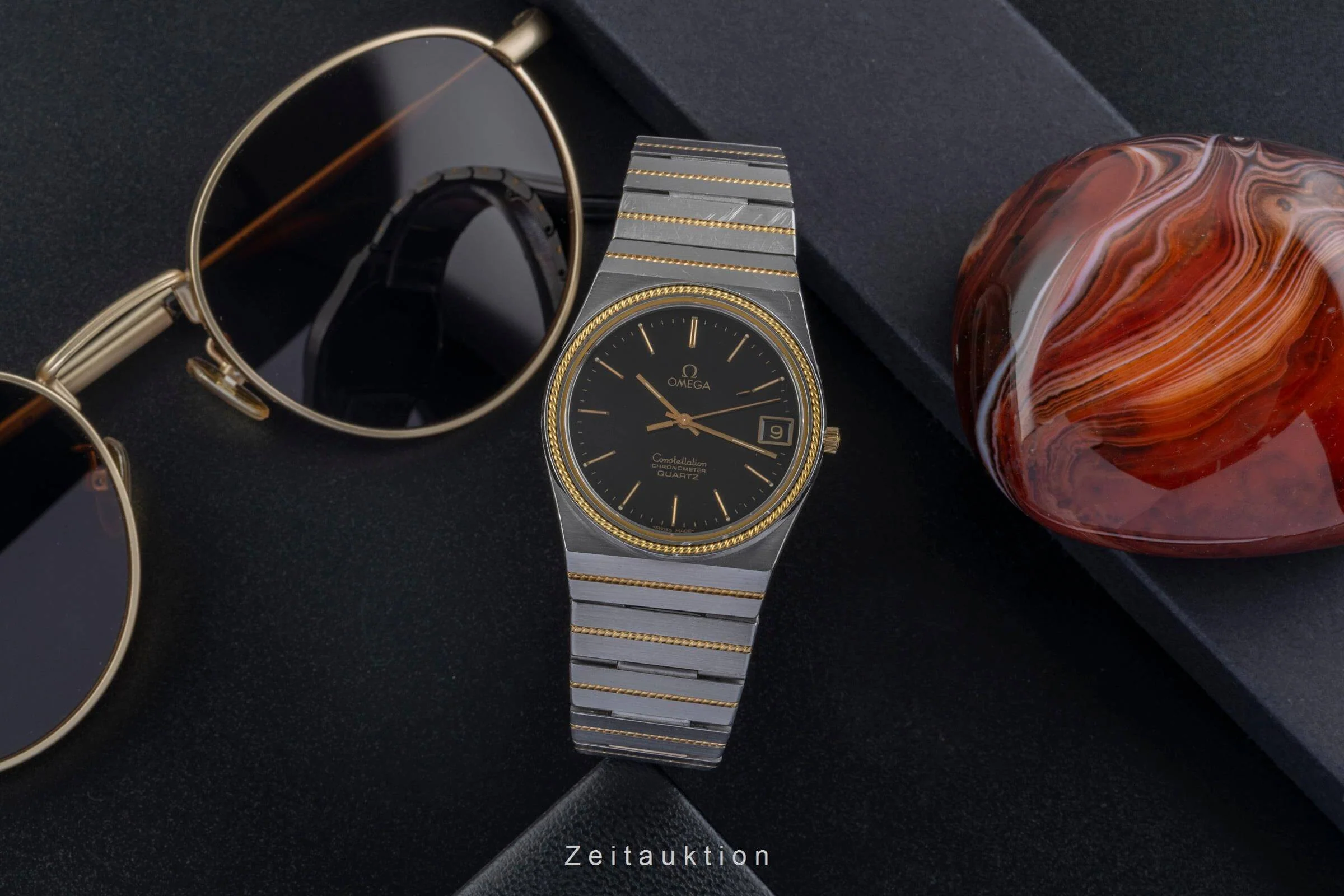 Omega Constellation steel / gold quartz men's watch 198.0129   398.0858 Vintage  [2405553] - Image 3