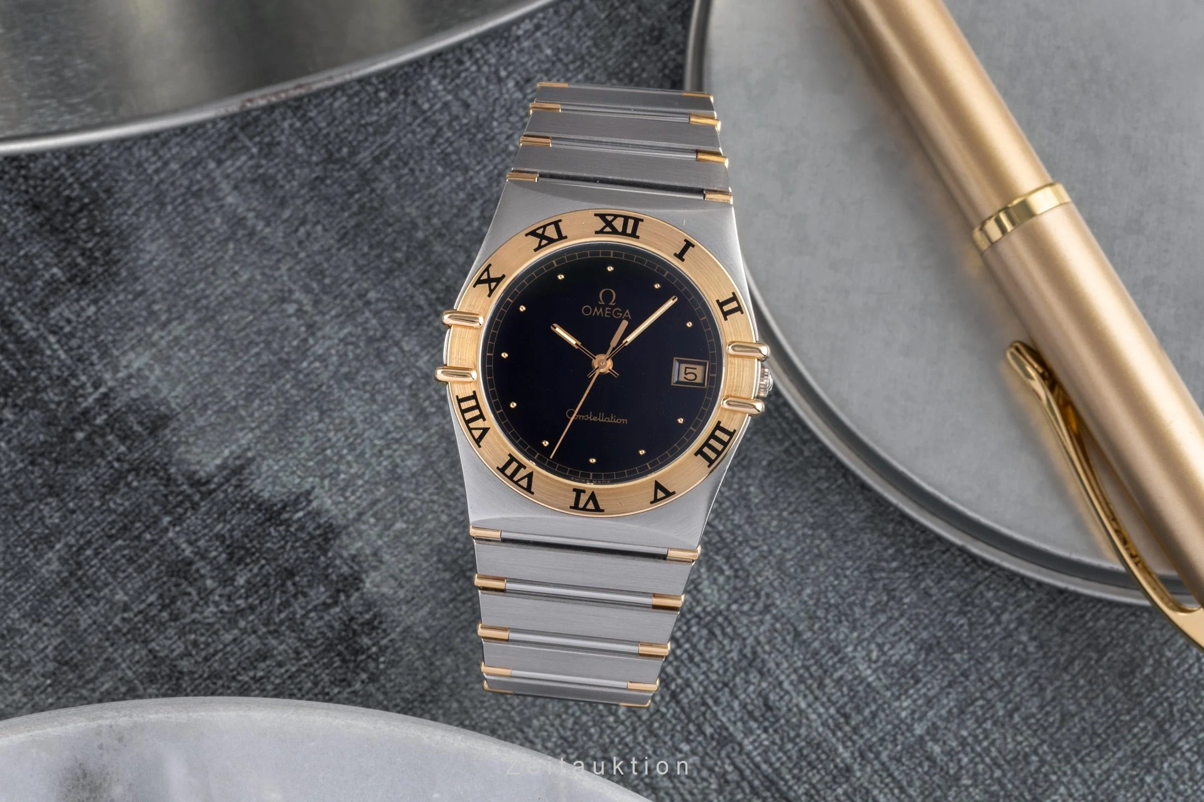 Omega Constellation steel / gold quartz men's watch 396.1070  [2502380] - Image 4