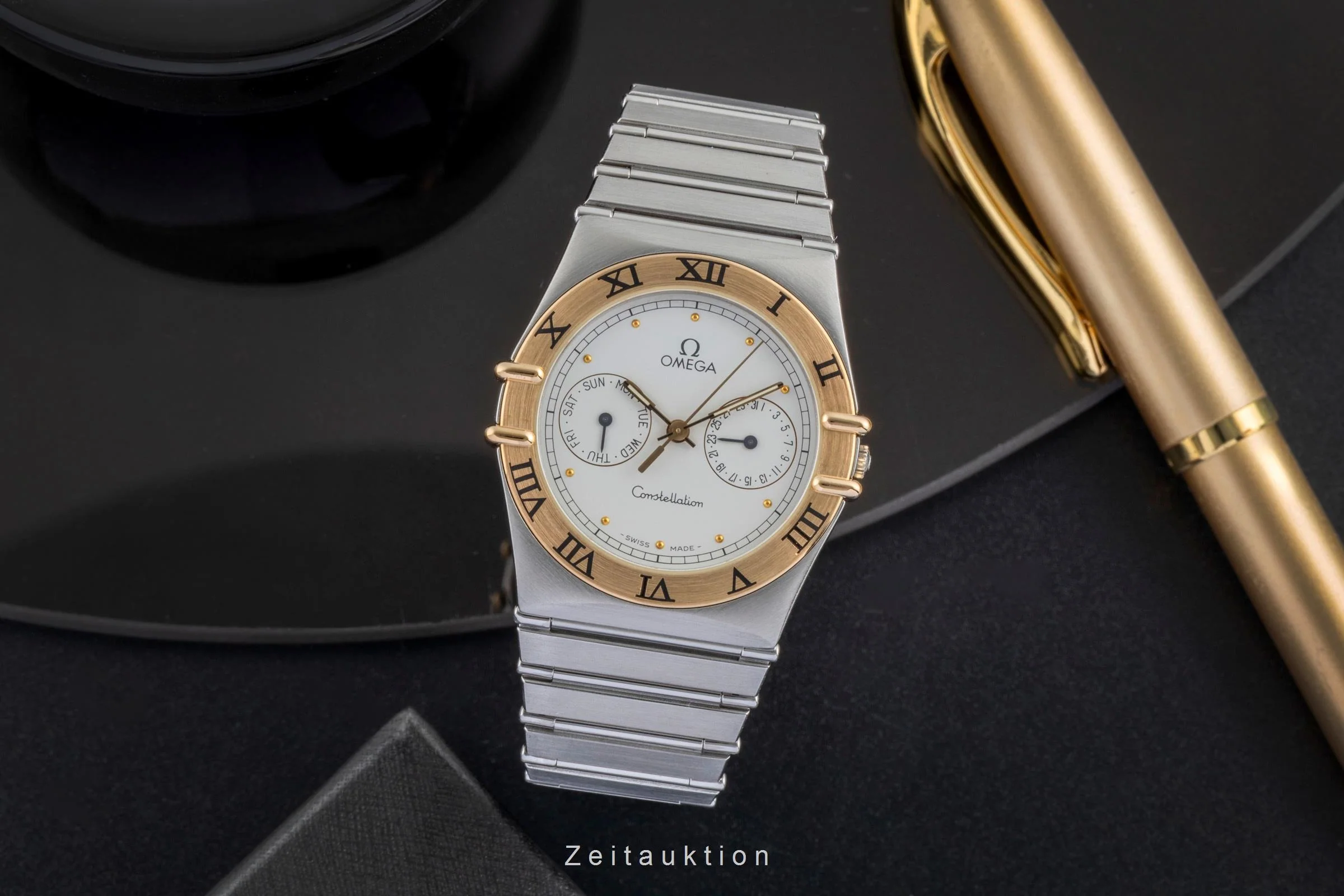 Omega Constellation steel / gold quartz men's watch 396.1070  396.1080 Vintage  [2505119] - Image 4