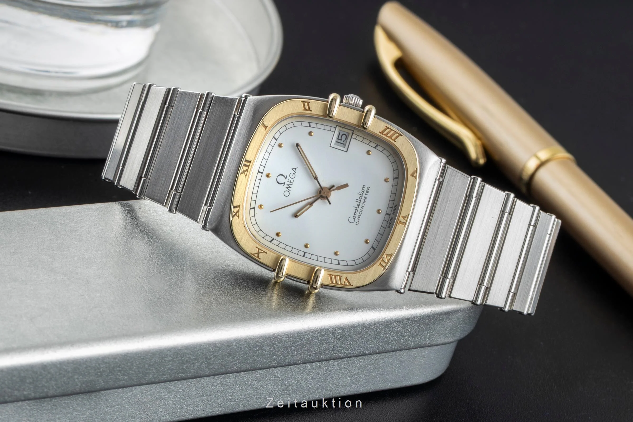 Omega Constellation steel / gold quartz men's watch 398.0877  [2504337] - Image 3