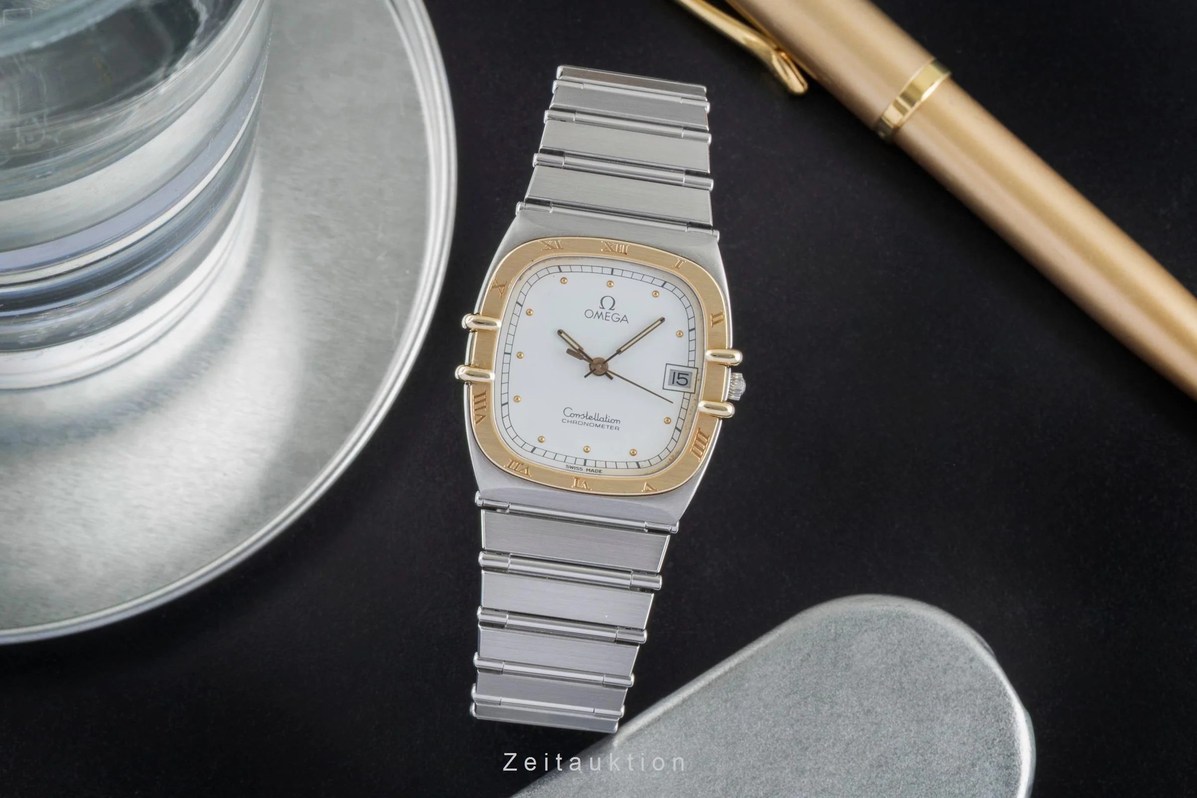 Omega Constellation steel / gold quartz men's watch 398.0877  [2504337] - Image 4