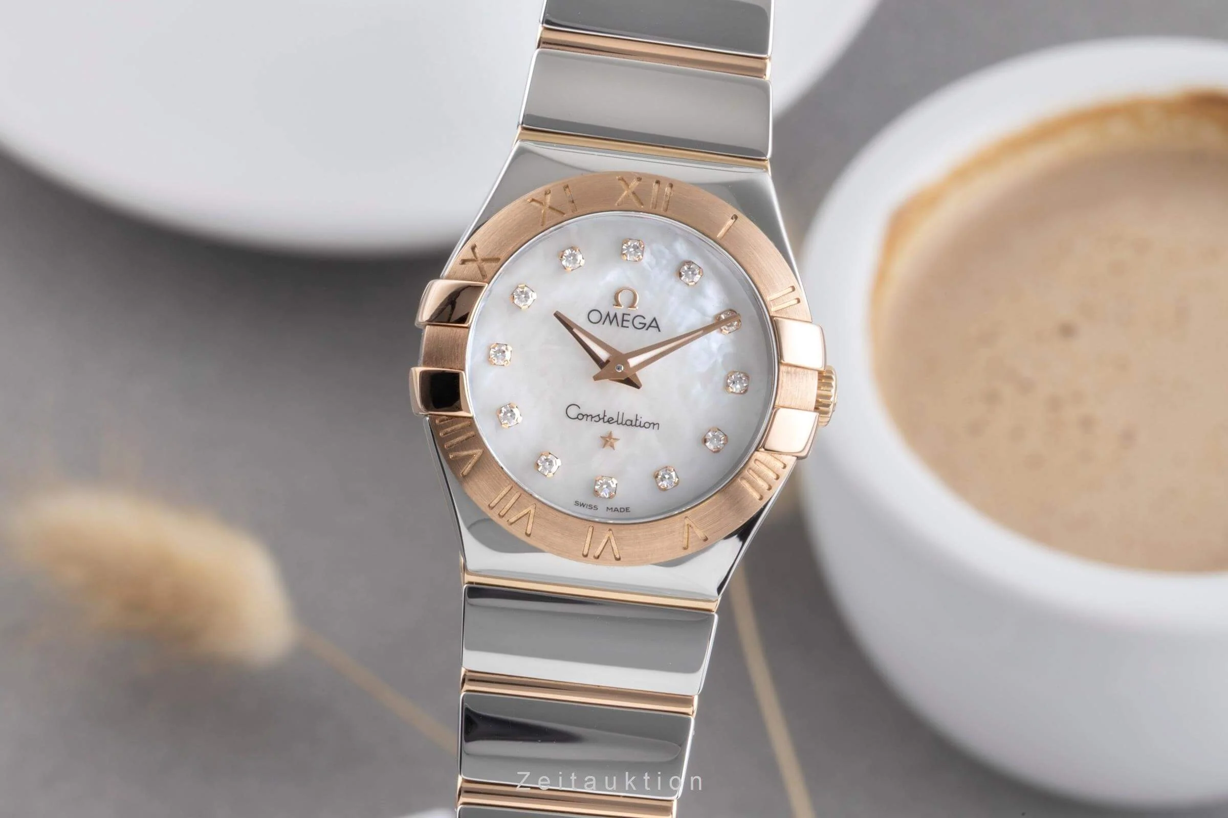 Omega Constellation steel / gold quartz women's watch 123.20.27.60.55.003 LP: 7200EUR  [2501182] - Image 2