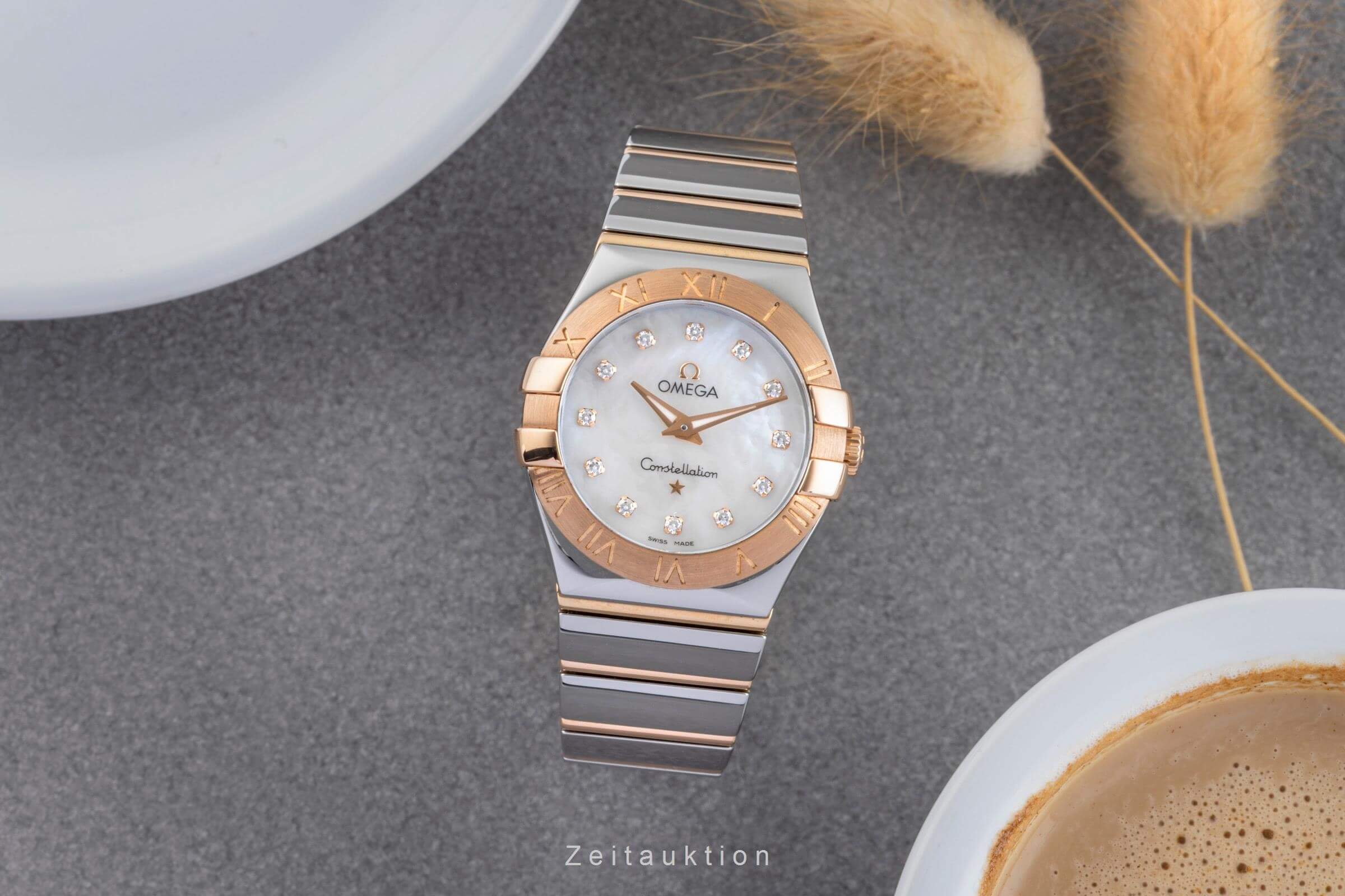 Omega Constellation steel / gold quartz women's watch 123.20.27.60.55.003 LP: 7200EUR  [2501182] - Image 4