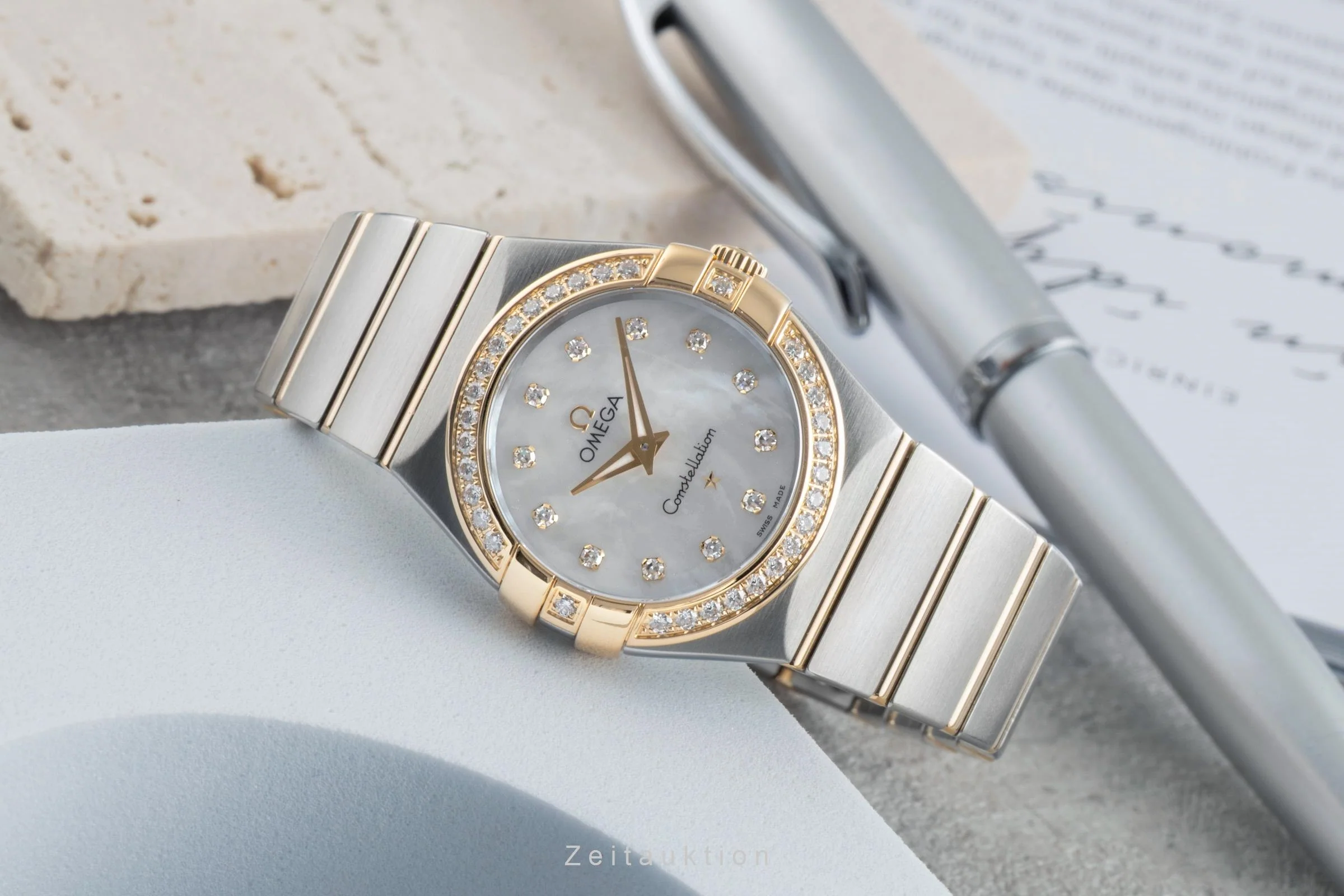 Omega Constellation steel / gold quartz women's watch 123.25.27.60.55.003  /  895.1011 LP: 10900EUR  [2506486] - Image 3