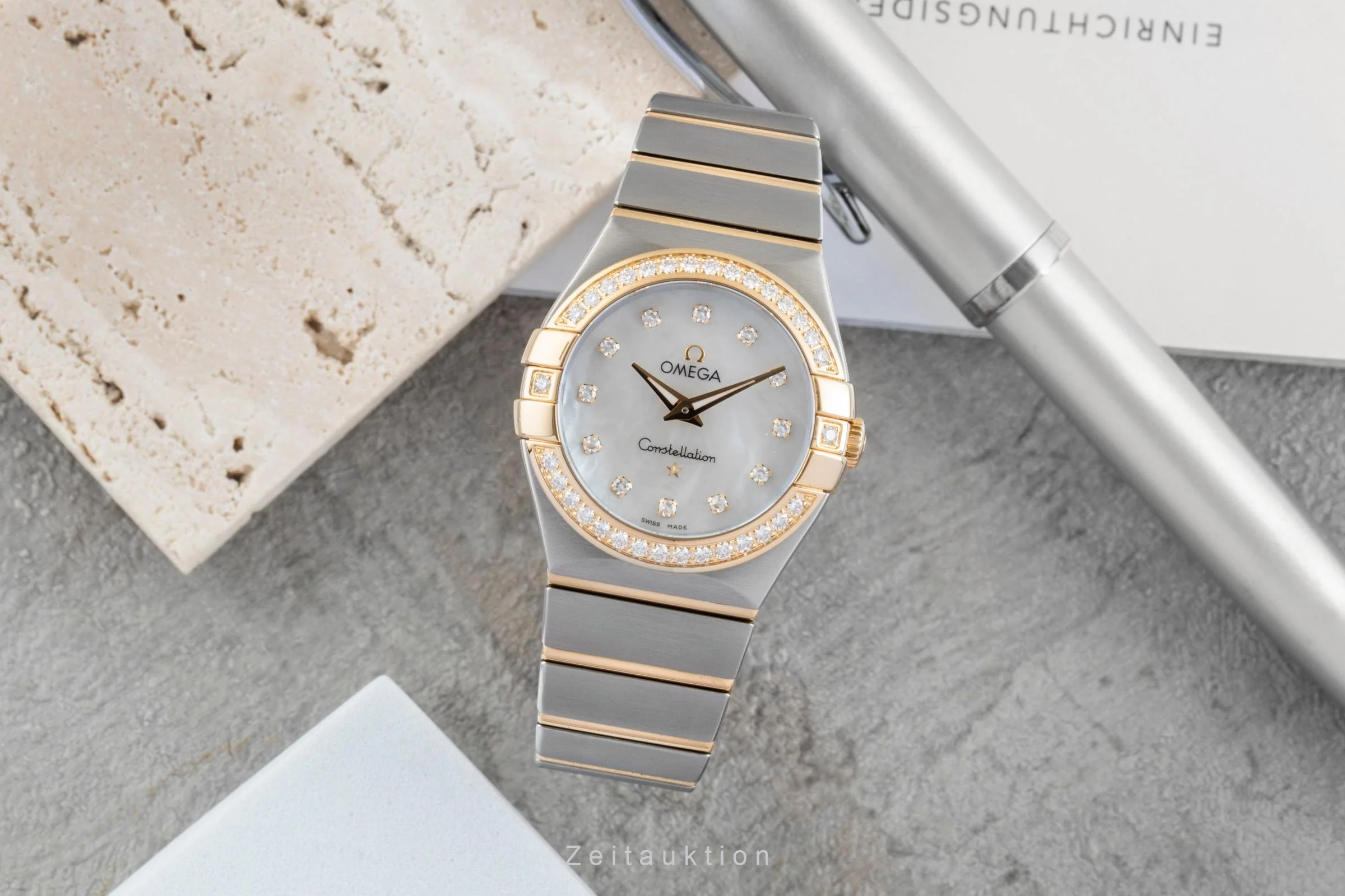 Omega Constellation steel / gold quartz women's watch 123.25.27.60.55.003  /  895.1011 LP: 10900EUR  [2506486] - Image 4