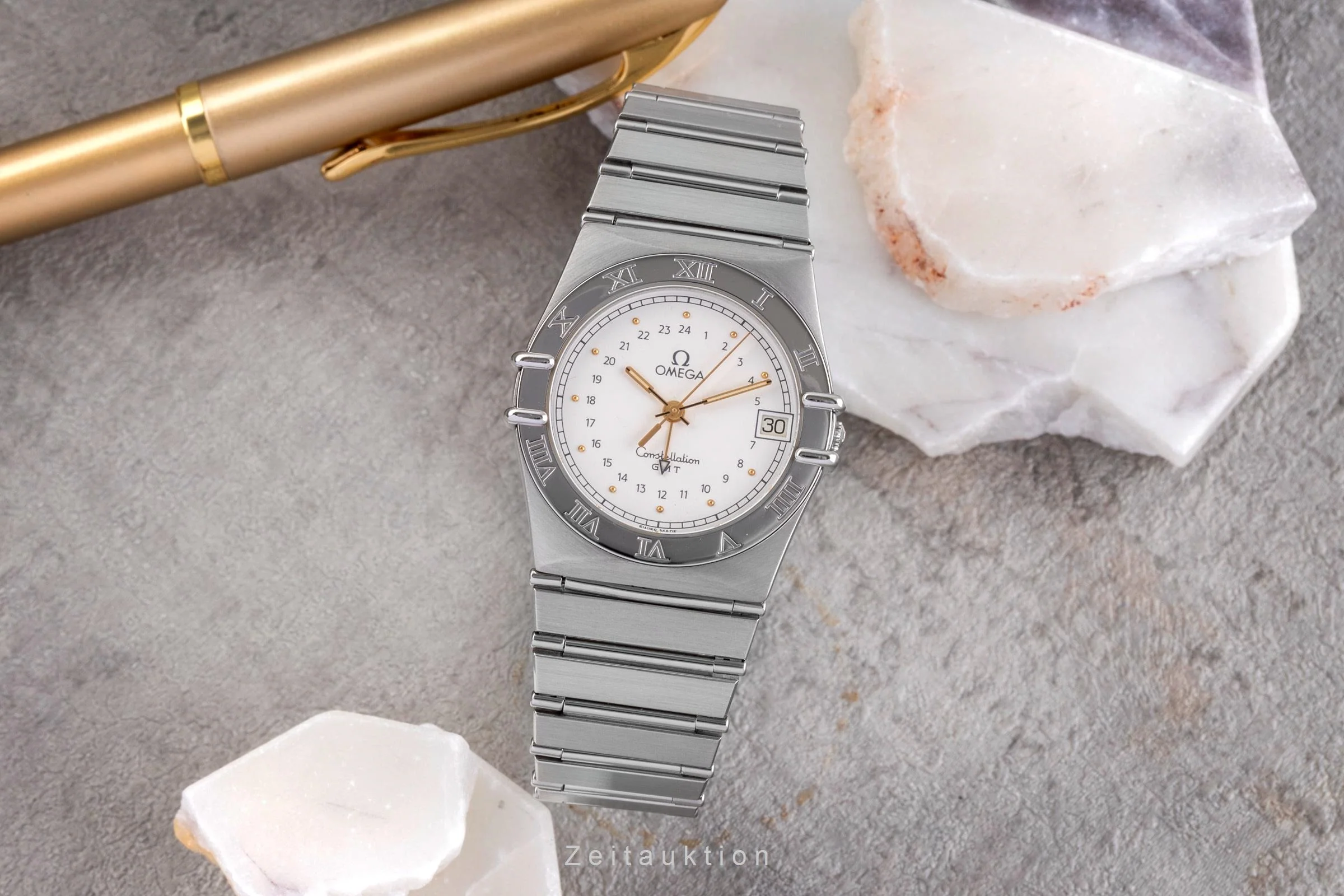 Omega Constellation steel quartz men's watch 396.1060  [2504115] - Image 4