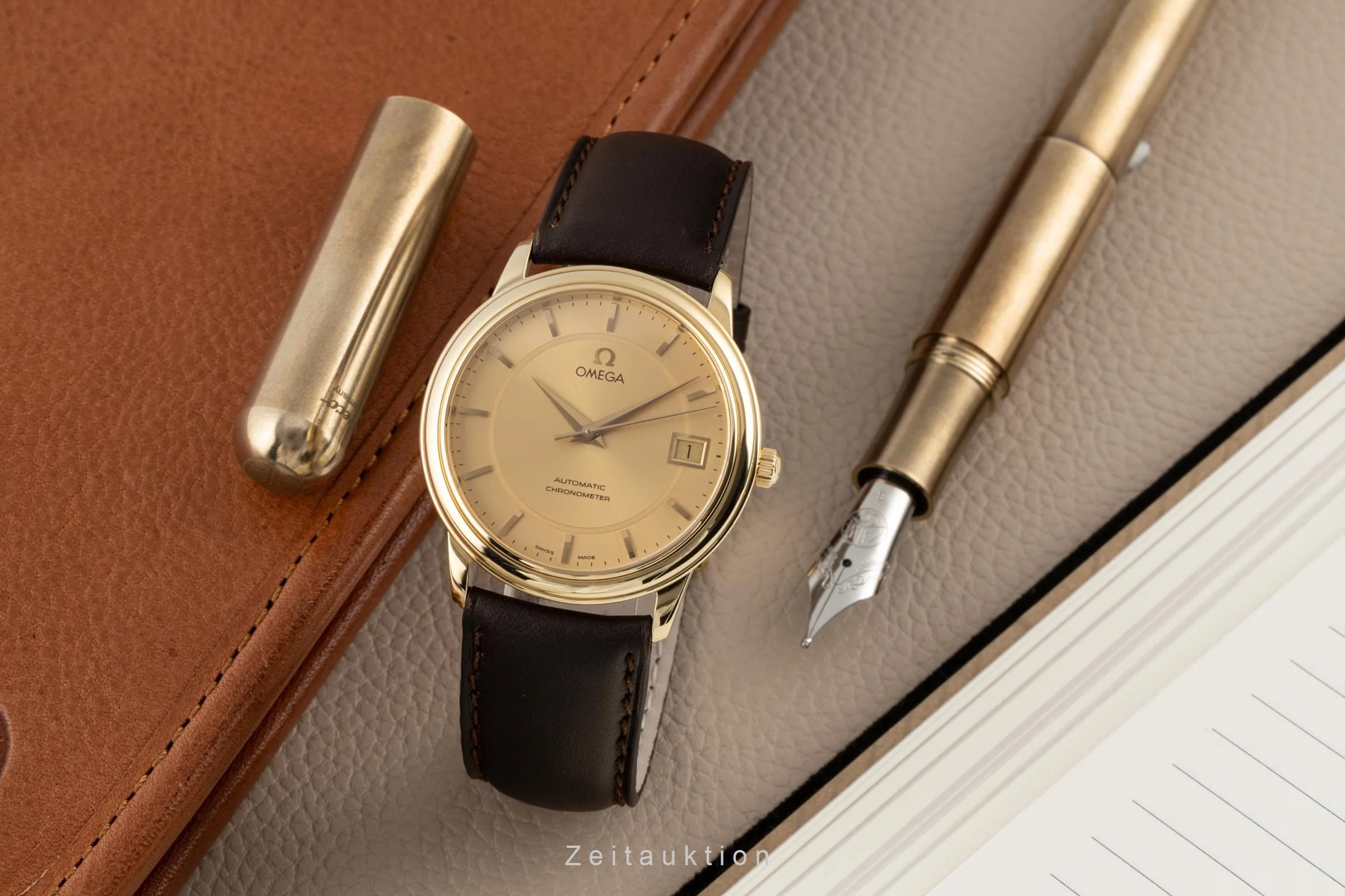 Omega De Ville 18 ct gold automatic men's watch 166.1050,168.1050, 366.1050, 4600.11.02  LP: 13400EUR  [2300073] - Image 3