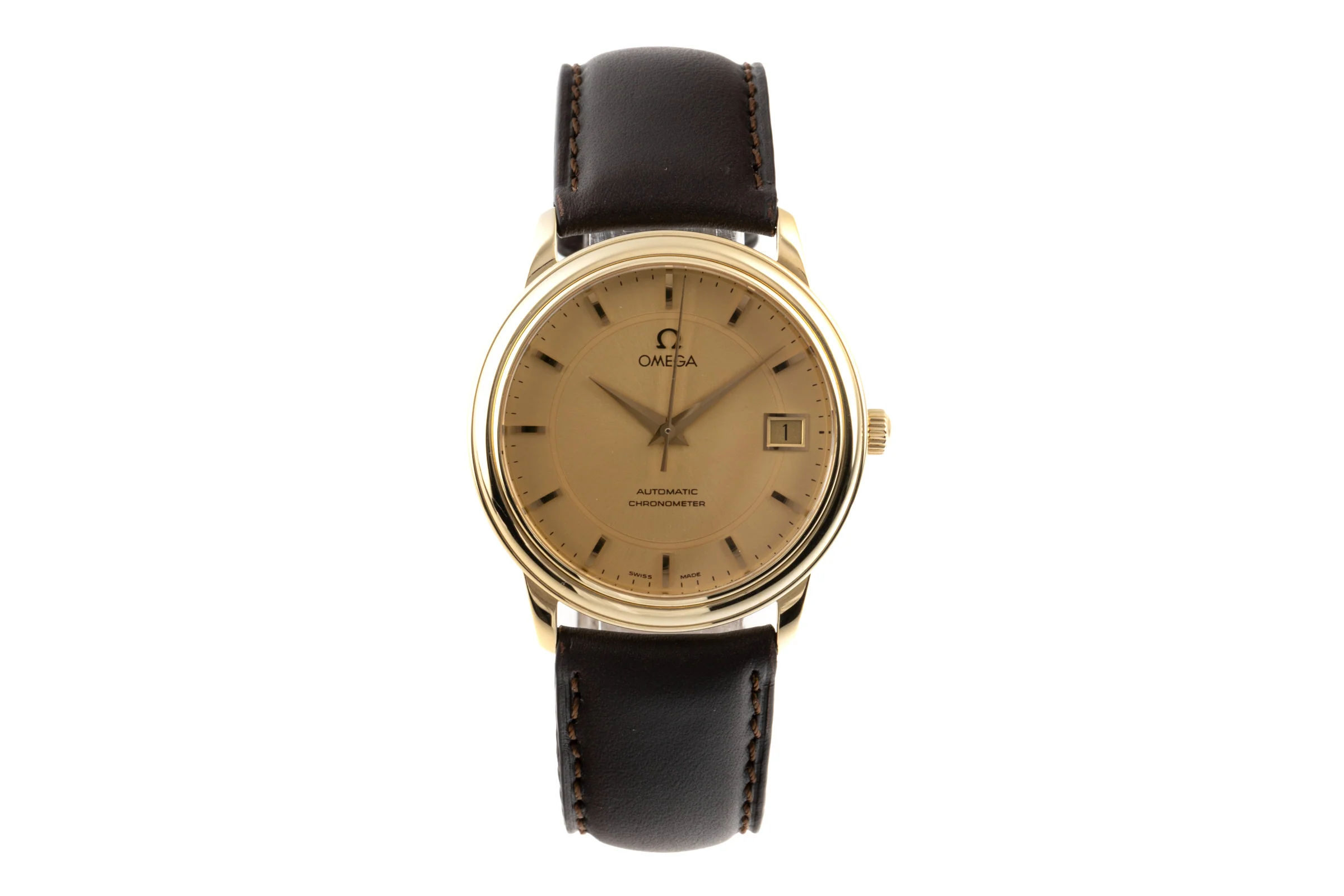 Omega De Ville 18 ct gold automatic men's watch 166.1050,168.1050, 366.1050, 4600.11.02  LP: 13400EUR  [2300073] - Image 4