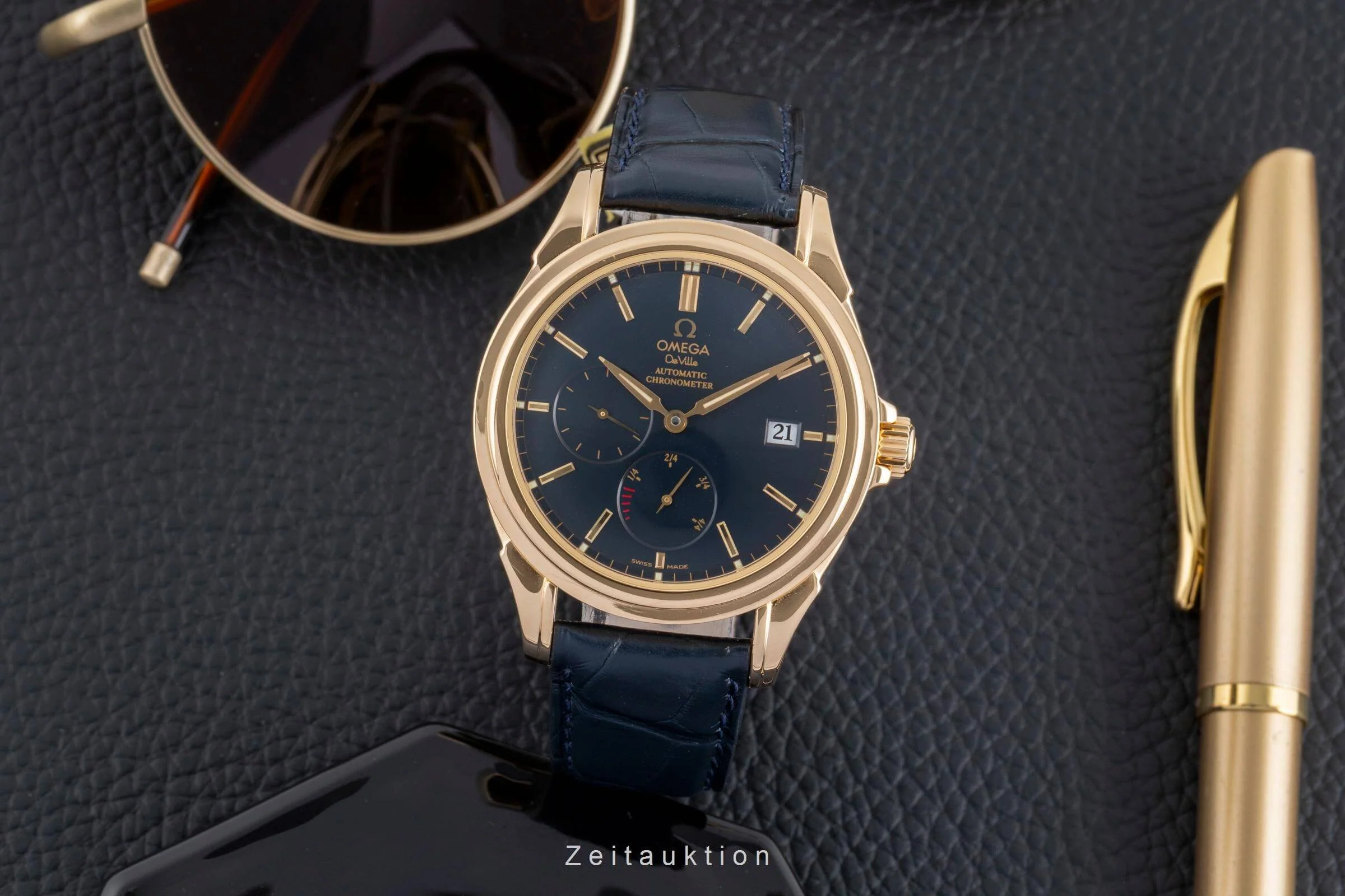 Omega De Ville 18 ct gold automatic men's watch 4632.80.33 LP: 15000EUR  [2501339] - Image 4