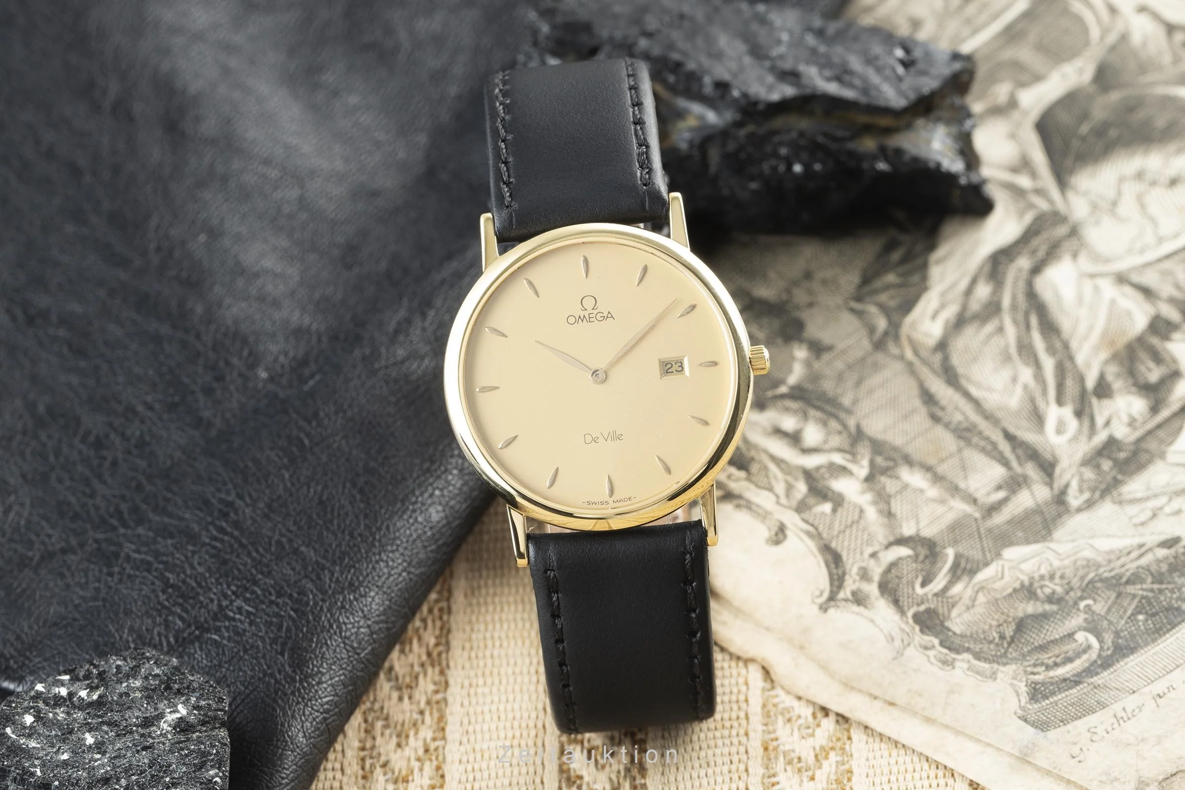 Omega De Ville 18 ct gold quartz men's watch 196.2379  [2201160] - Image 2