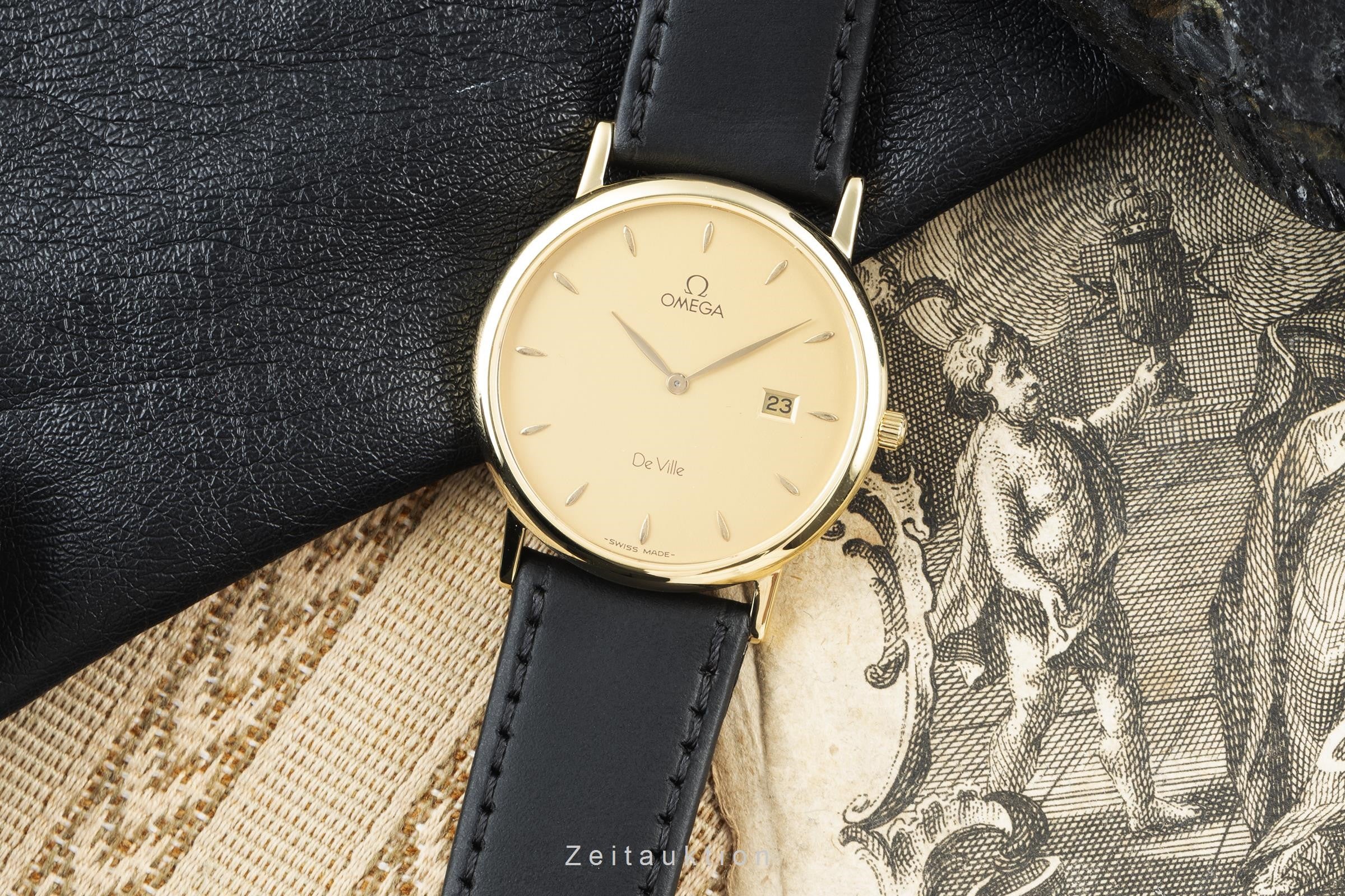 Omega De Ville 18 ct gold quartz men's watch 196.2379  [2201160] - Image 3