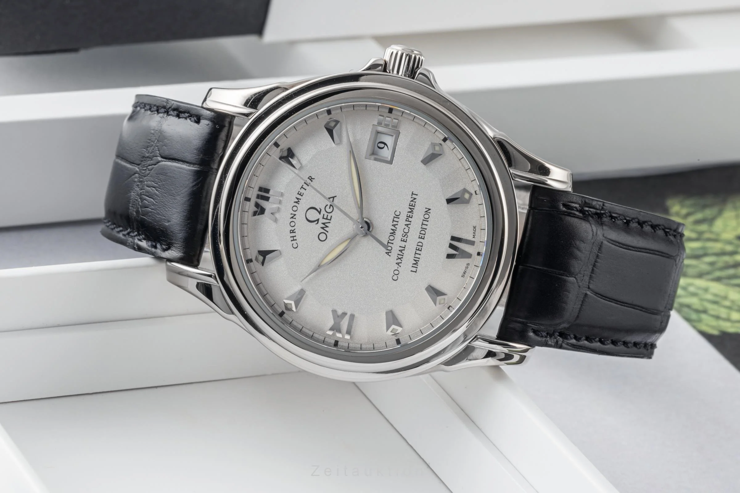 Omega De Ville 18 ct white gold automatic men's watch 5941.31.31, 168.1848 Limited  [2305802] - Image 2