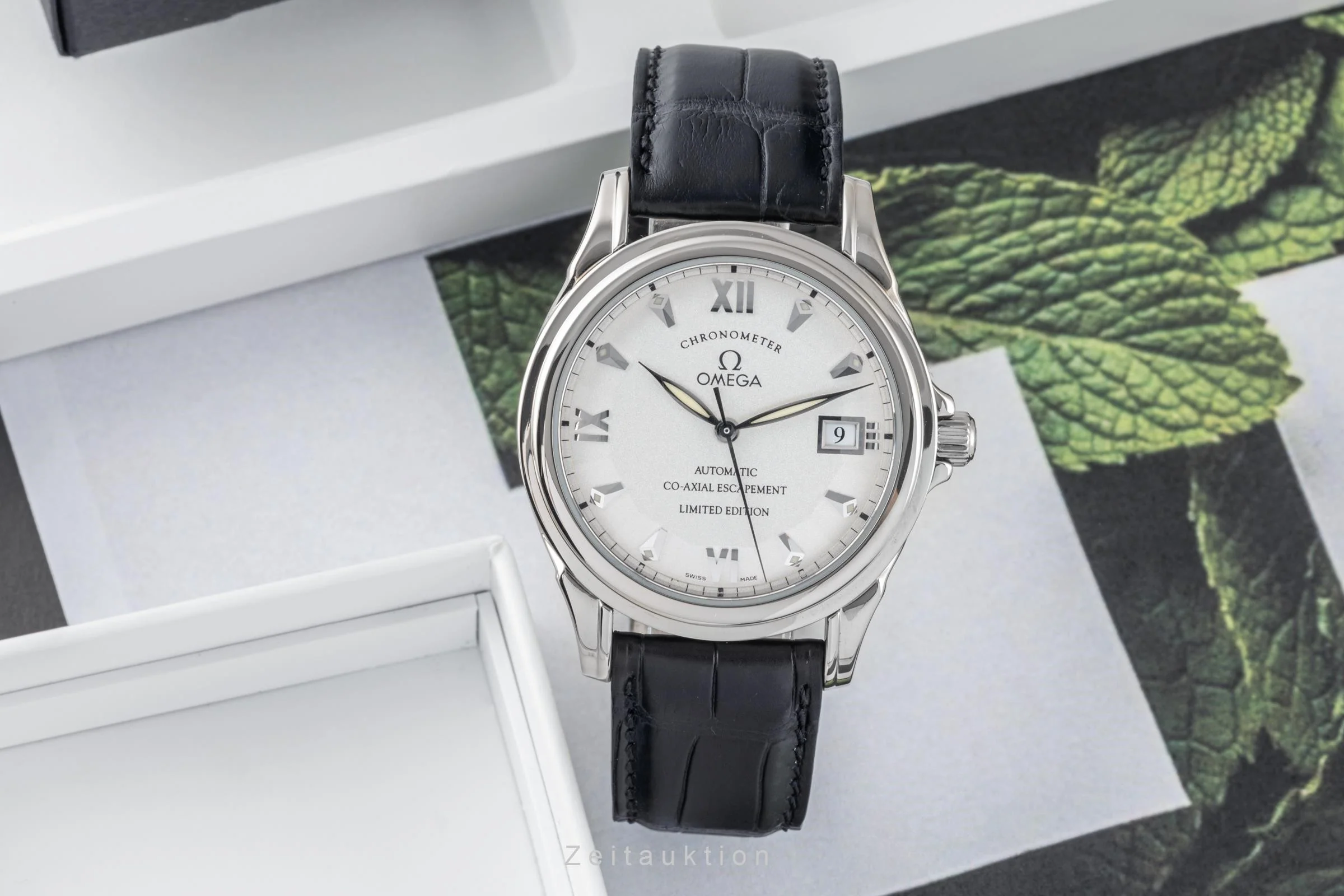 Omega De Ville 18 ct white gold automatic men's watch 5941.31.31, 168.1848 Limited  [2305802] - Image 3
