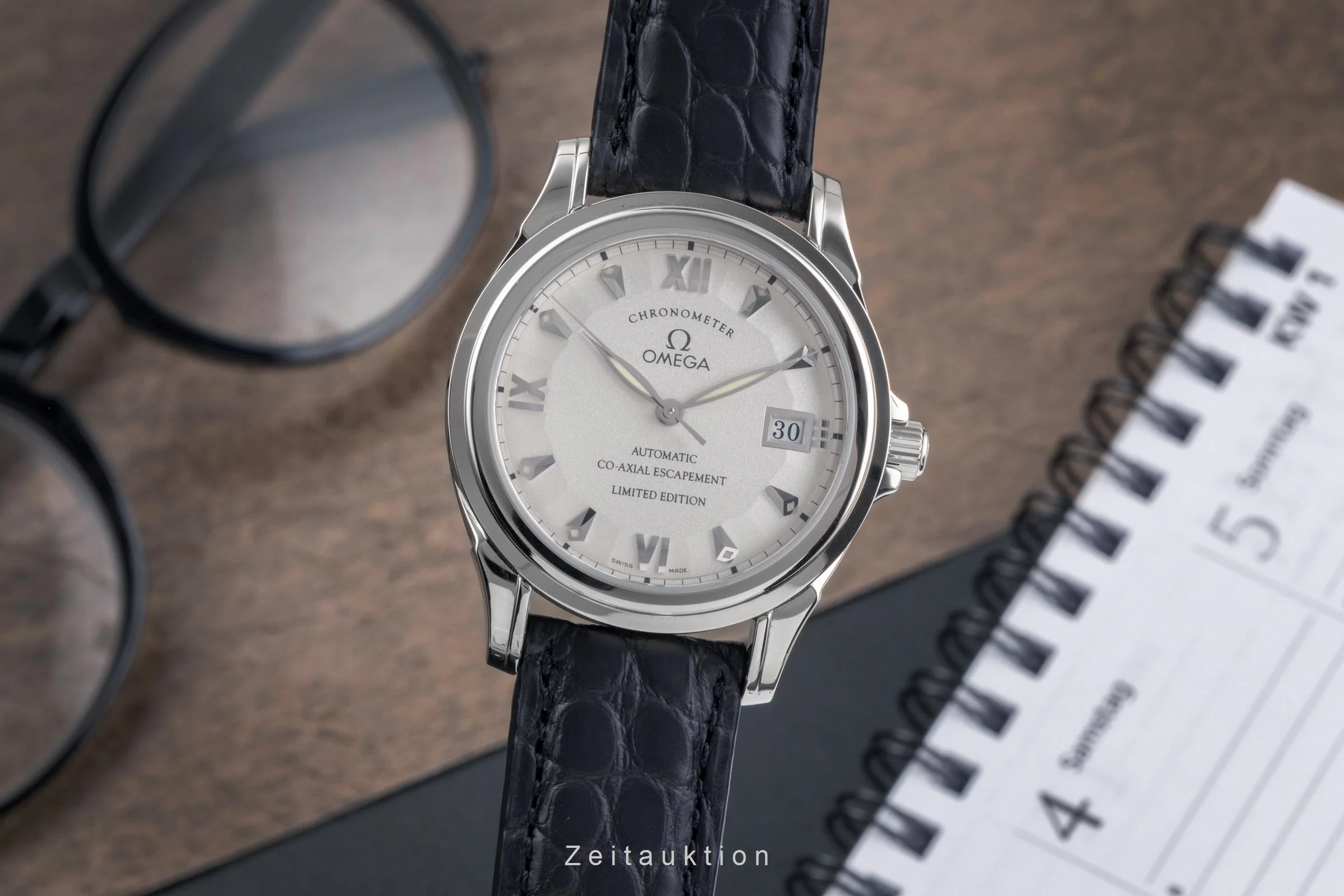Omega De Ville 18 ct white gold automatic men's watch 5941.31.31 Limited  [2503277] - Image 2