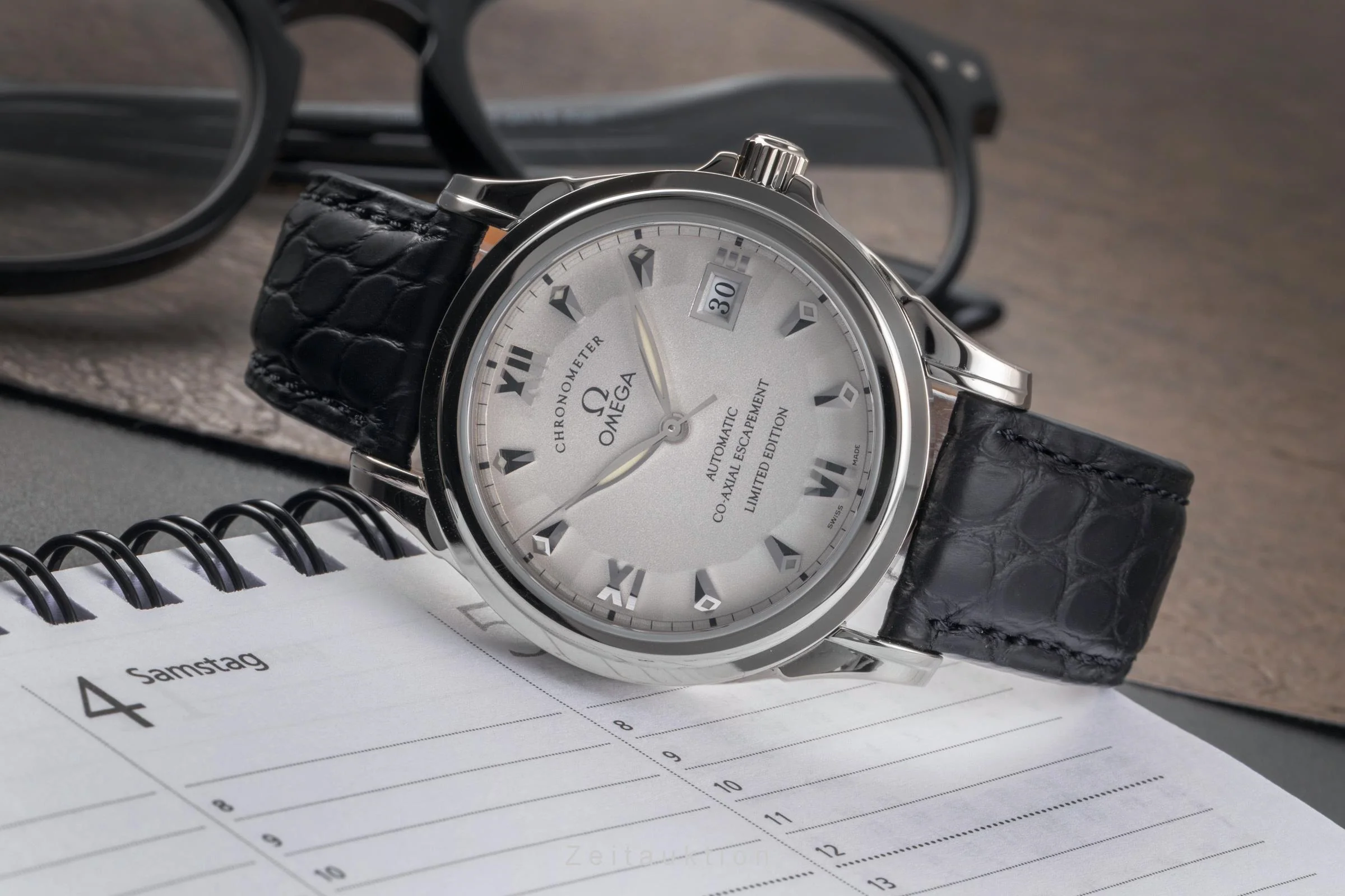 Omega De Ville 18 ct white gold automatic men's watch 5941.31.31 Limited  [2503277] - Image 3