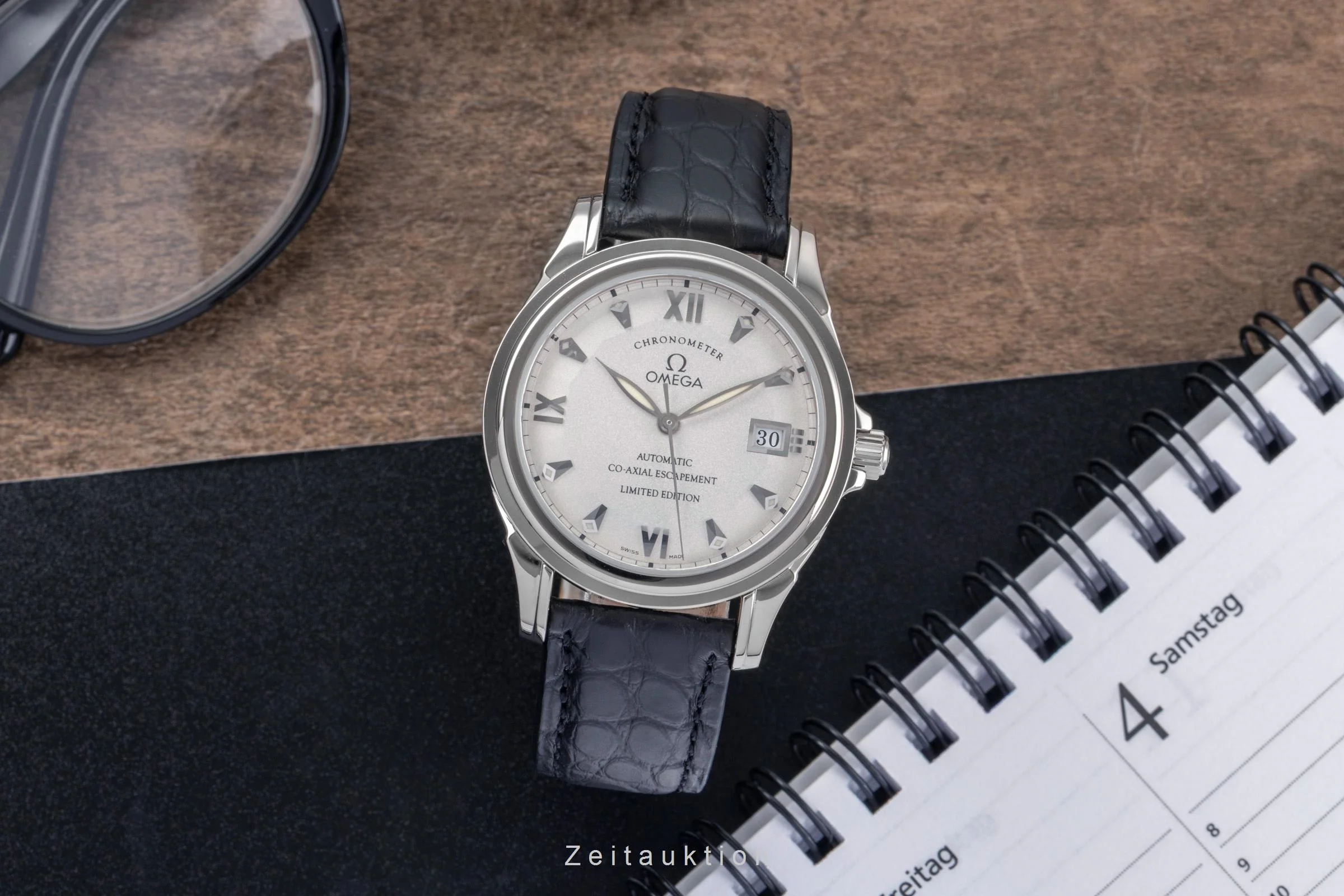 Omega De Ville 18 ct white gold automatic men's watch 5941.31.31 Limited  [2503277] - Image 4