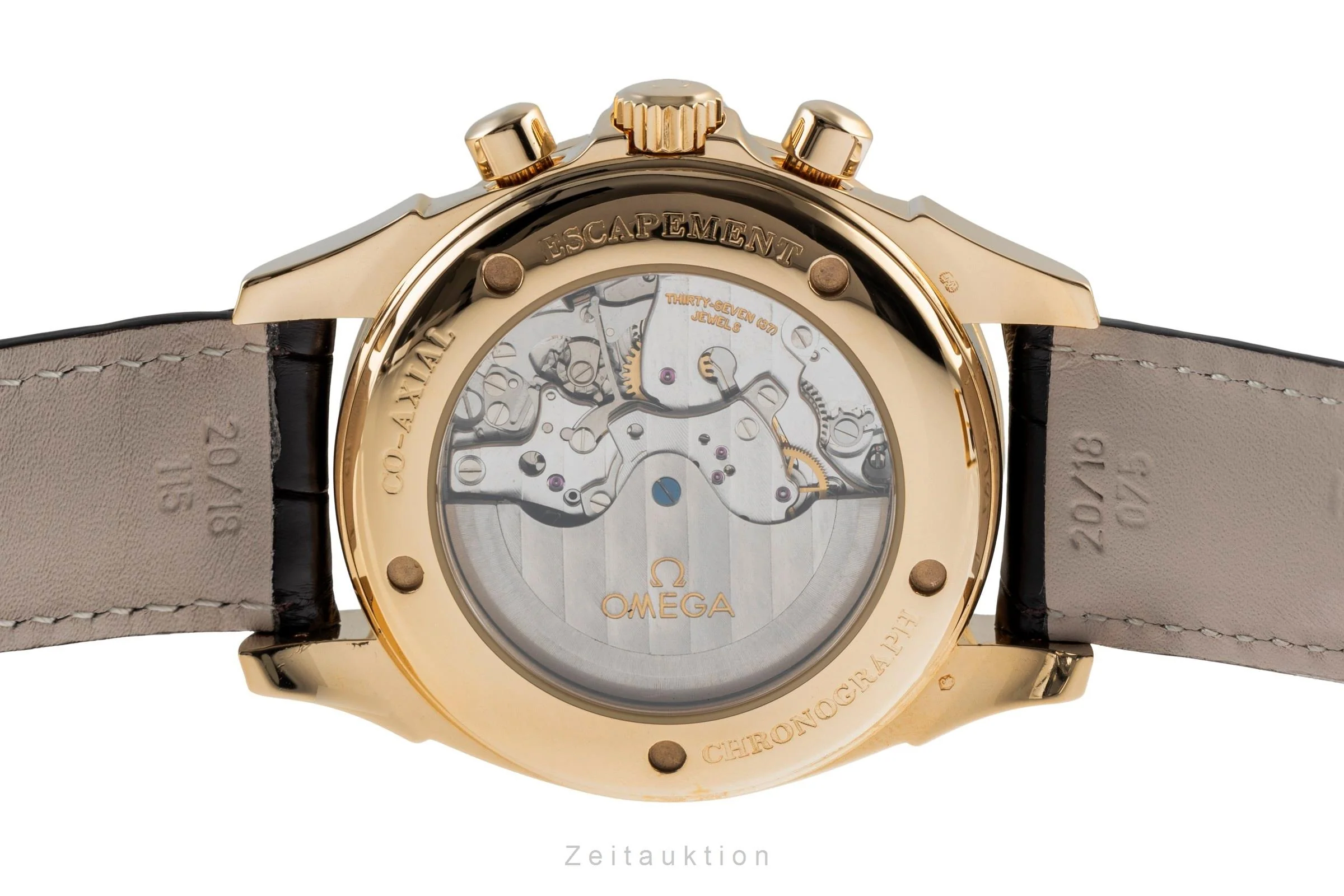 Omega De Ville chronograph 18 ct gold automatic men's watch 4641.30.32  [2502719] - Image 11
