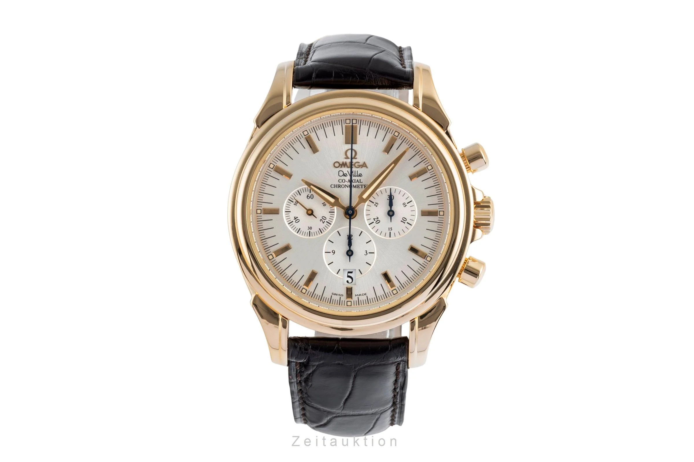 Omega De Ville chronograph 18 ct gold automatic men's watch 4641.30.32  [2502719] - Image 5