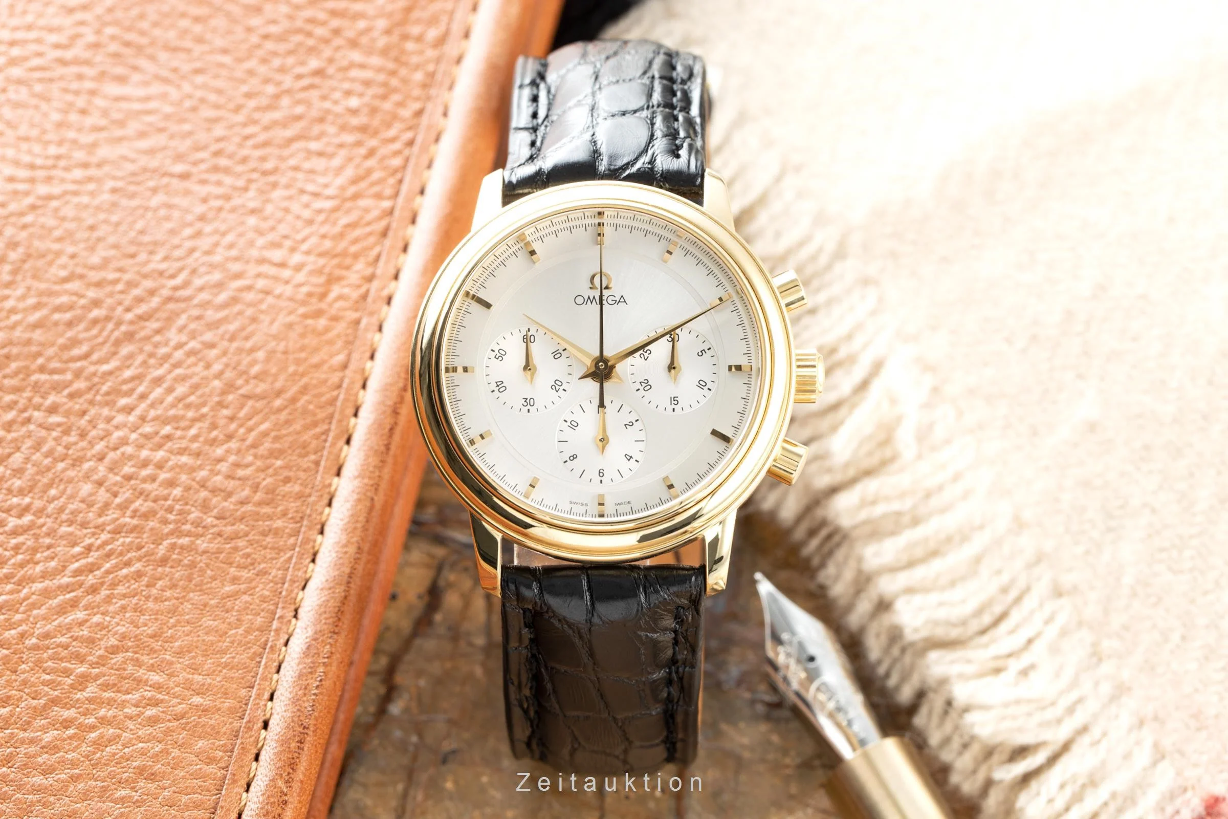 Omega De Ville chronograph 18 ct gold manual winding men's watch 4640.31.00, 145.0050, 345.0050  [2201255] - Image 3