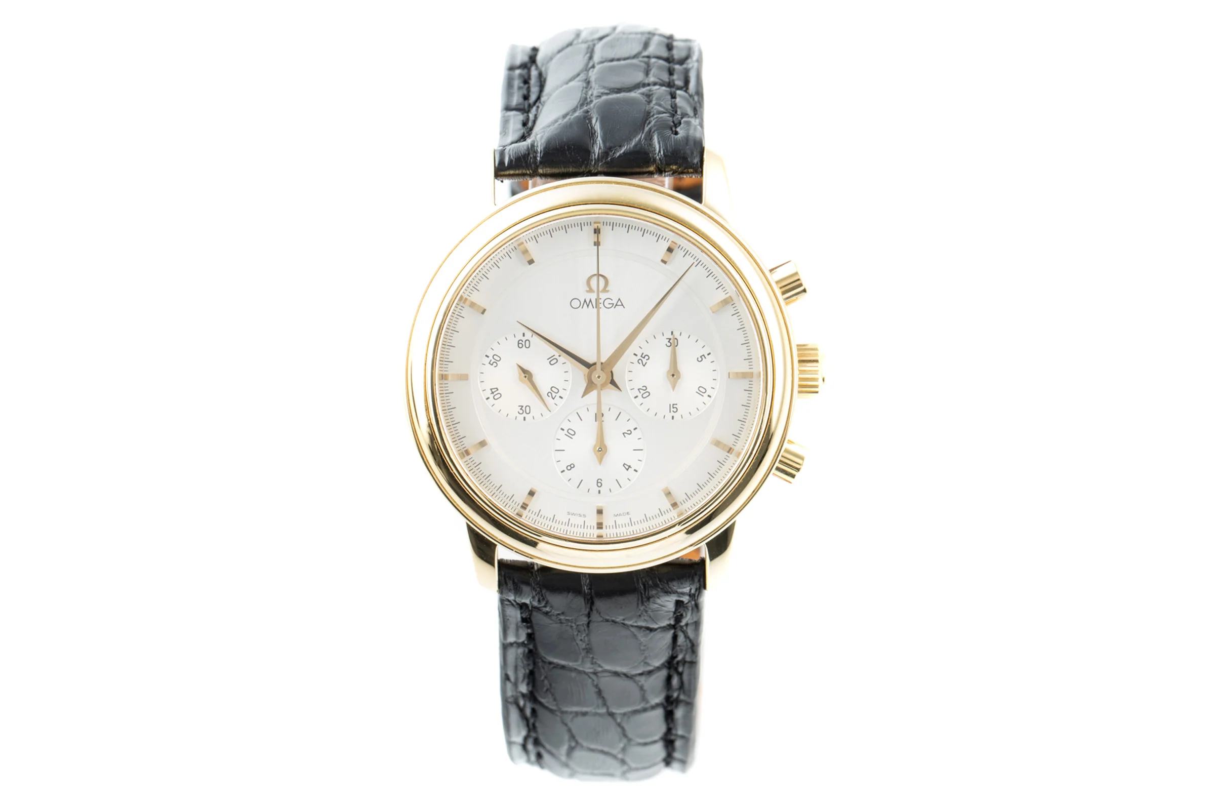 Omega De Ville chronograph 18 ct gold manual winding men's watch 4640.31.00, 145.0050, 345.0050  [2201255] - Image 4