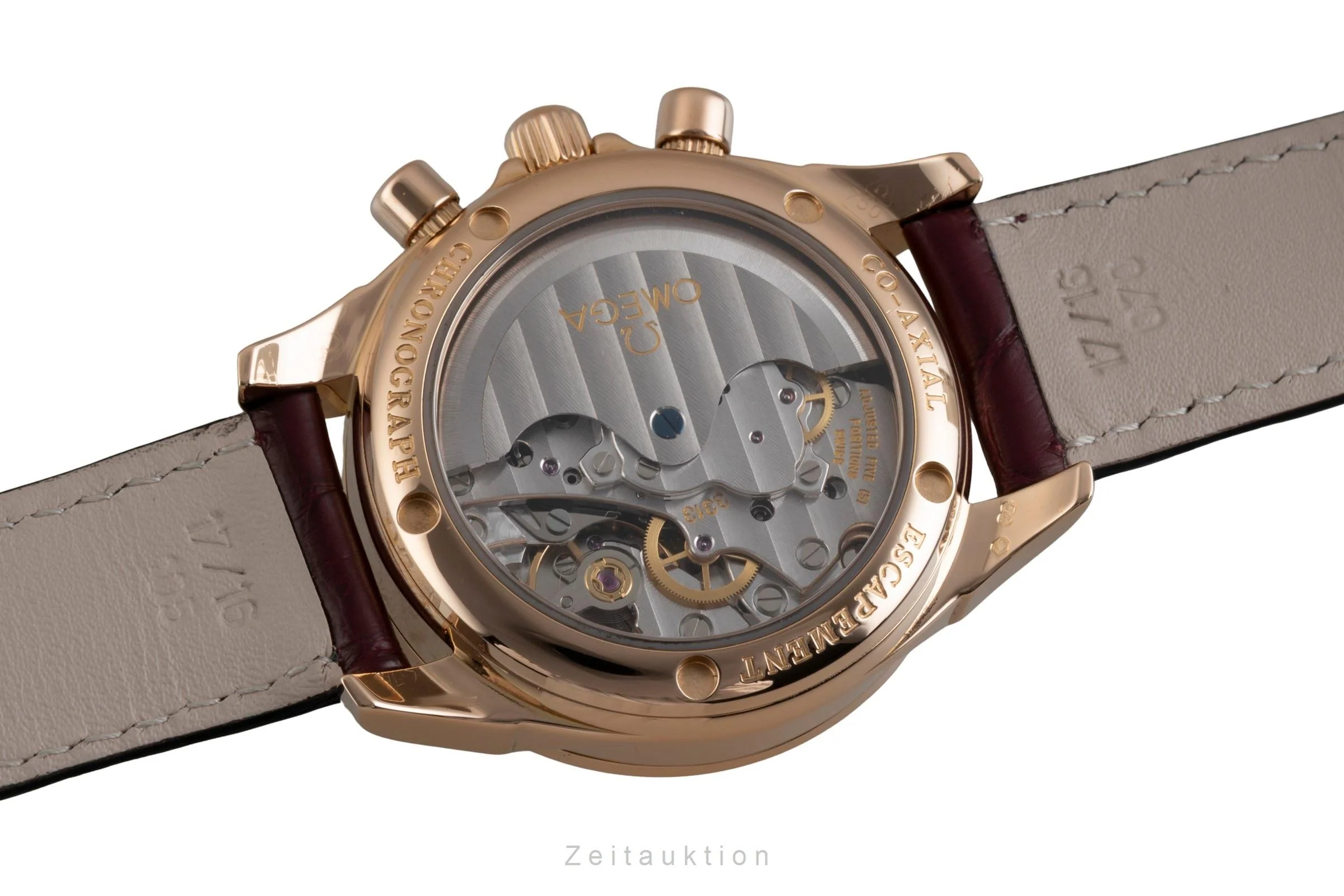 Omega De Ville chronograph 18 ct red gold automatic women's watch 4677.60.37 LP: 24000EUR  [2600859] - Image 11