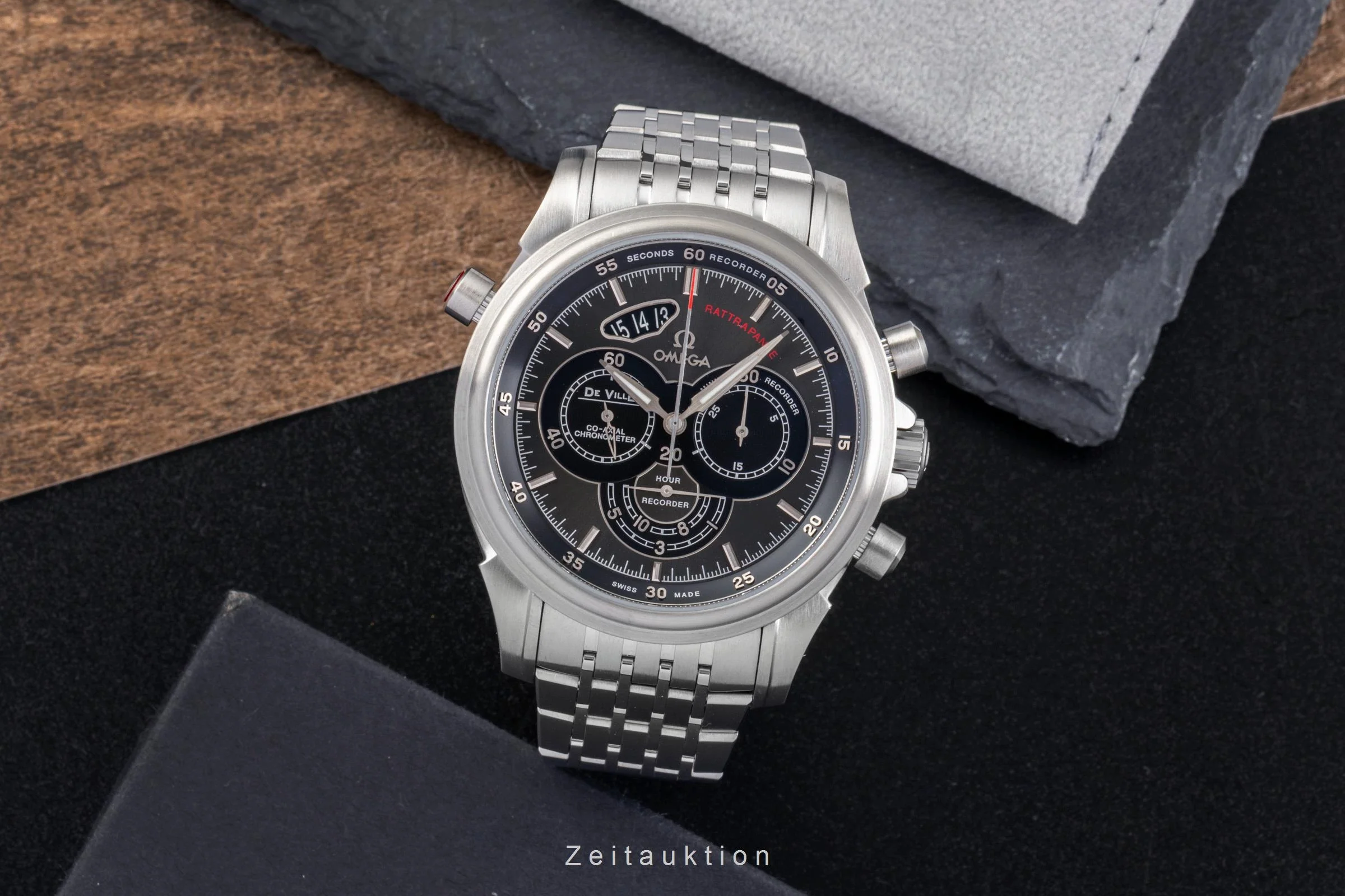 Omega De Ville chronograph steel automatic men's watch 422.10.44.51.06.001  [2502960] - Image 4