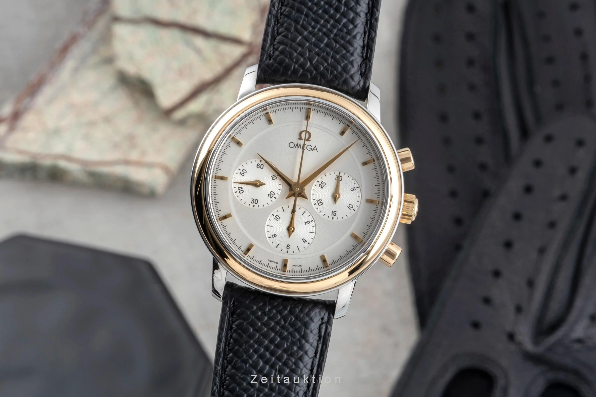 Omega De Ville chronograph steel / gold manual winding men's watch 4340.31, 145.0050  [2505210] - Image 2